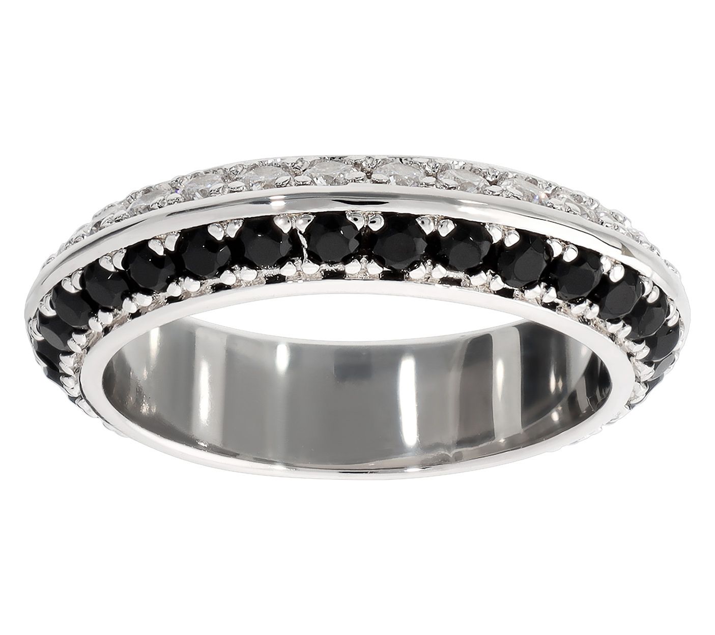 Diamonique x Bronzo Italia Band Ring