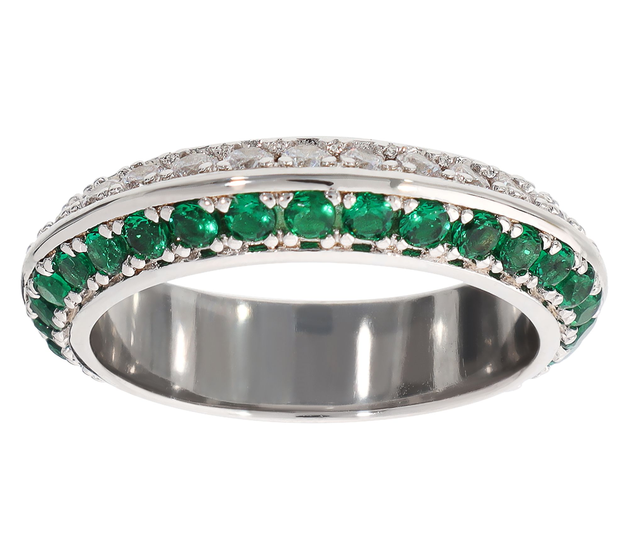 Diamonique x Bronzo Italia Band Ring