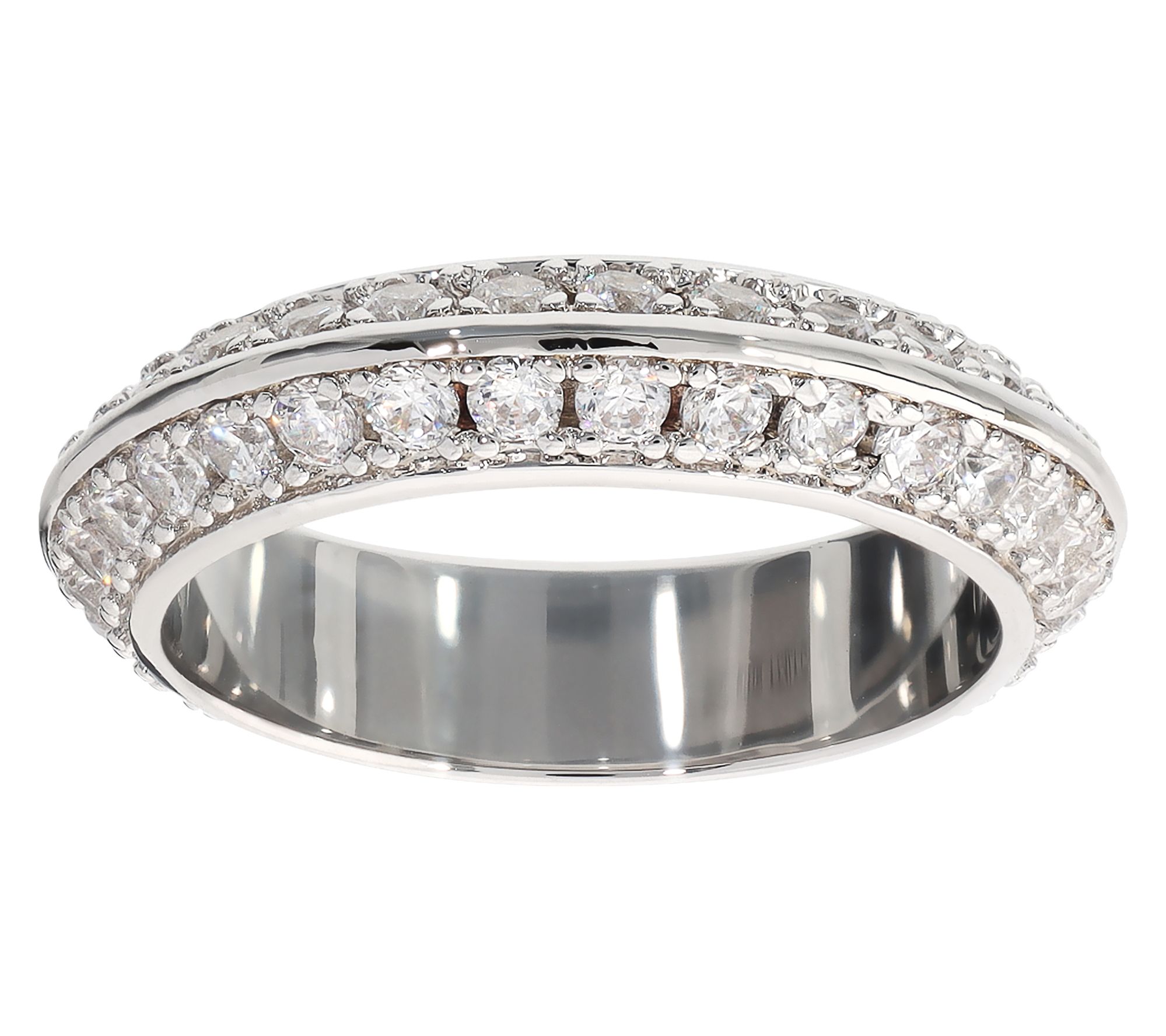 Diamonique x Bronzo Italia Band Ring
