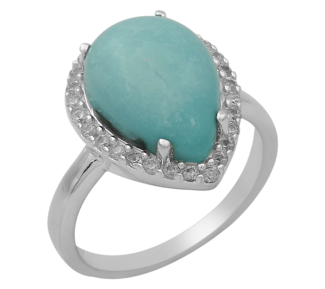 Affinity Gems Sleeping Beauty Turquoise & TopazRing, Sterling