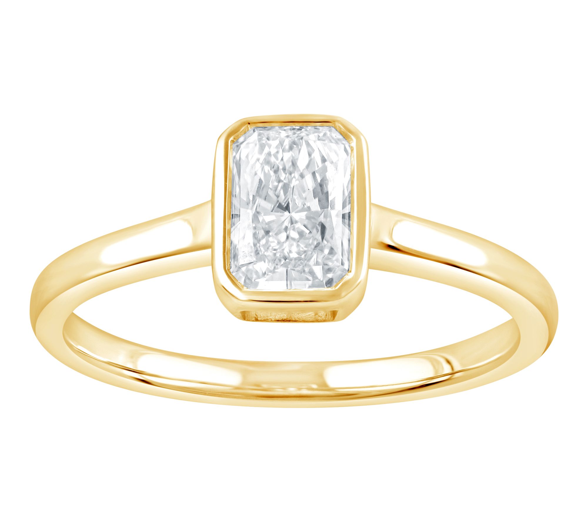 Fire Light 0.75 cttw Lab Grown Diamond Solitair e Ring, 14K