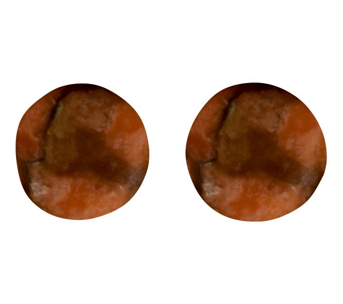 Affinity Gems Orange Turquoise Stud Earrings, Sterling Silver