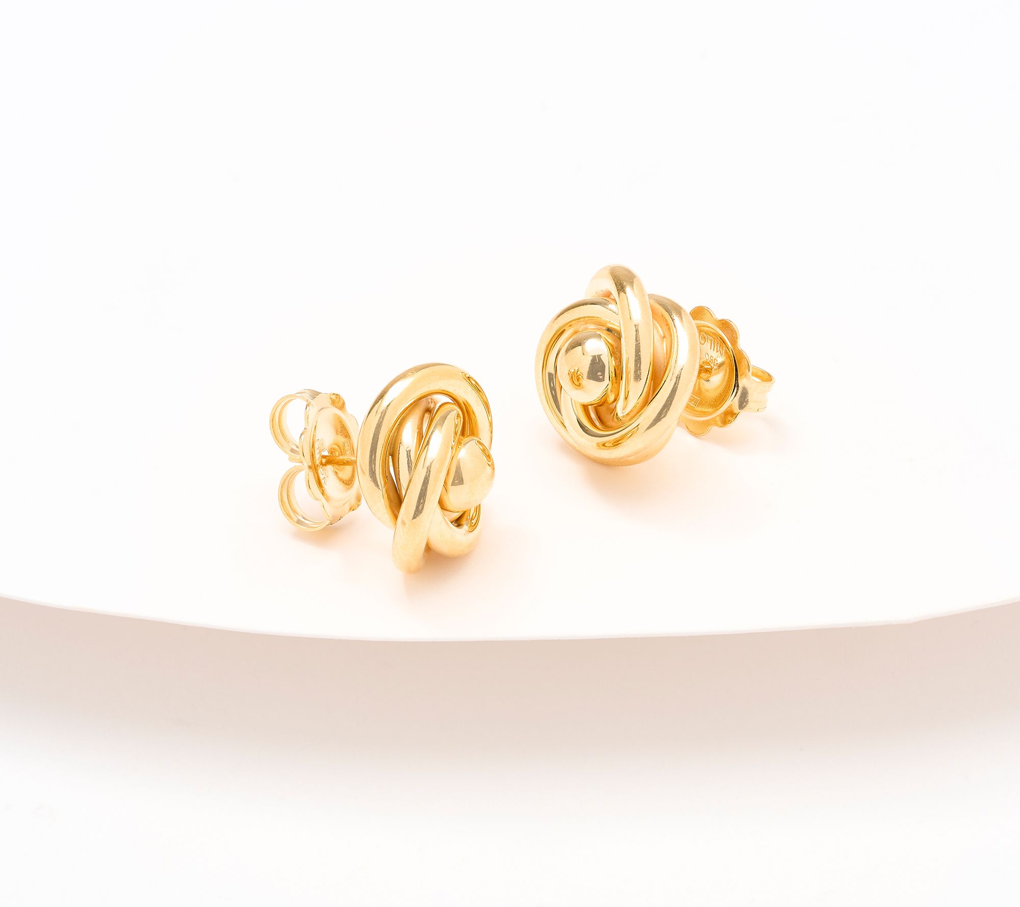 UltraFine 950 Silver Infinity Cross Over Stud Earring