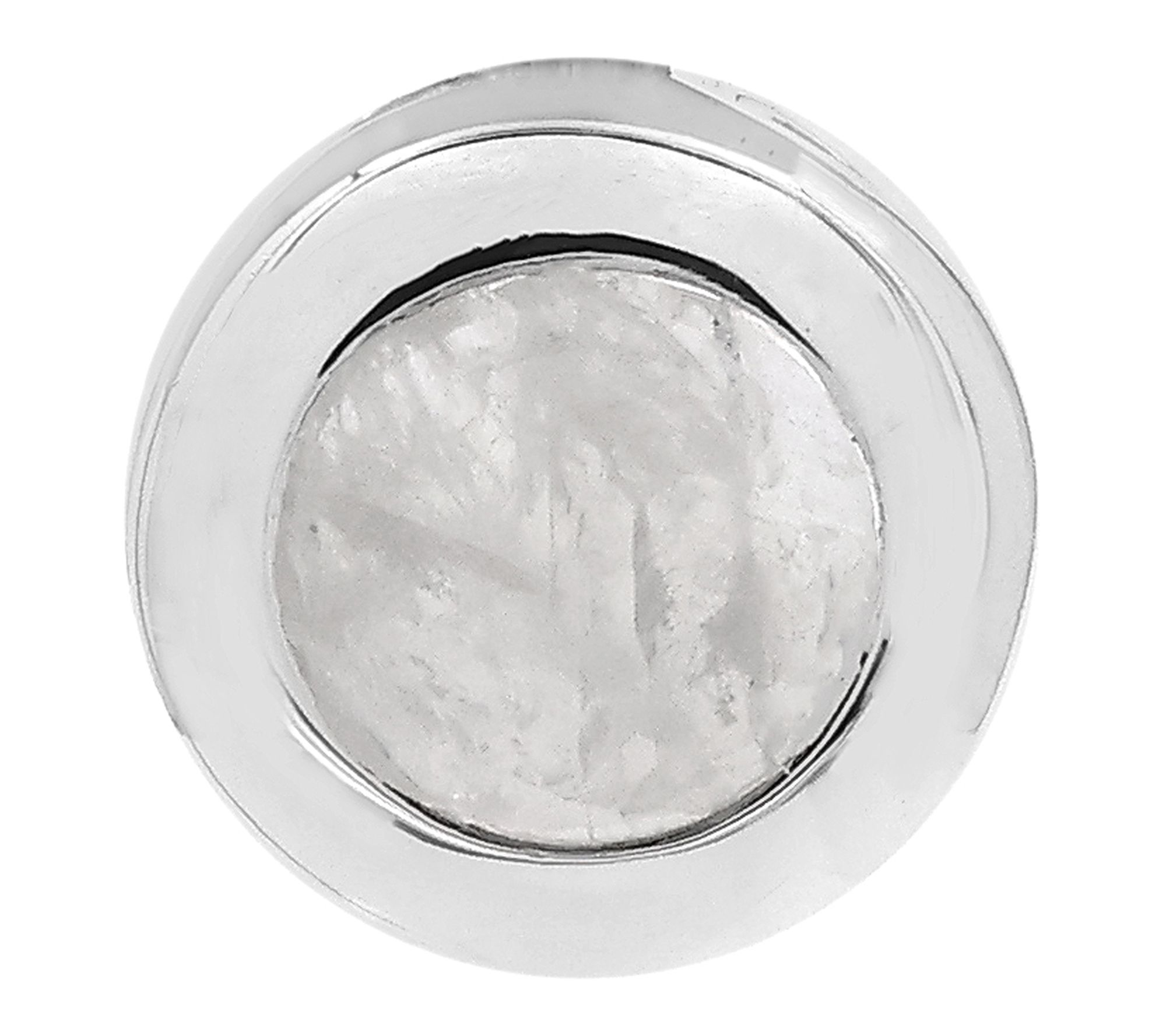 Affinity Gems Rainbow Moonstone Round Pendant,Sterling