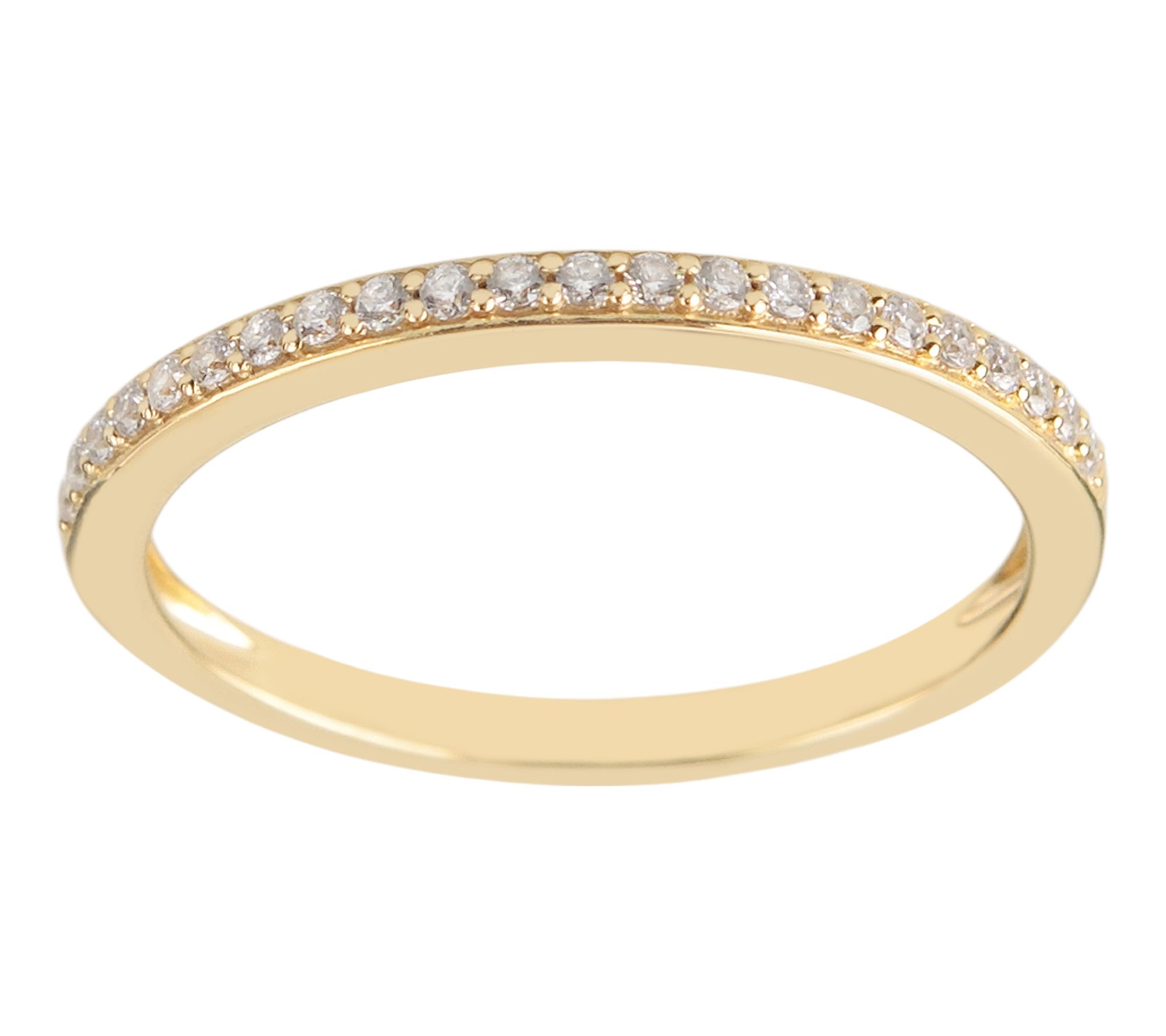 Diamonique Goldtone Special Occasion Band Ring,Sterling