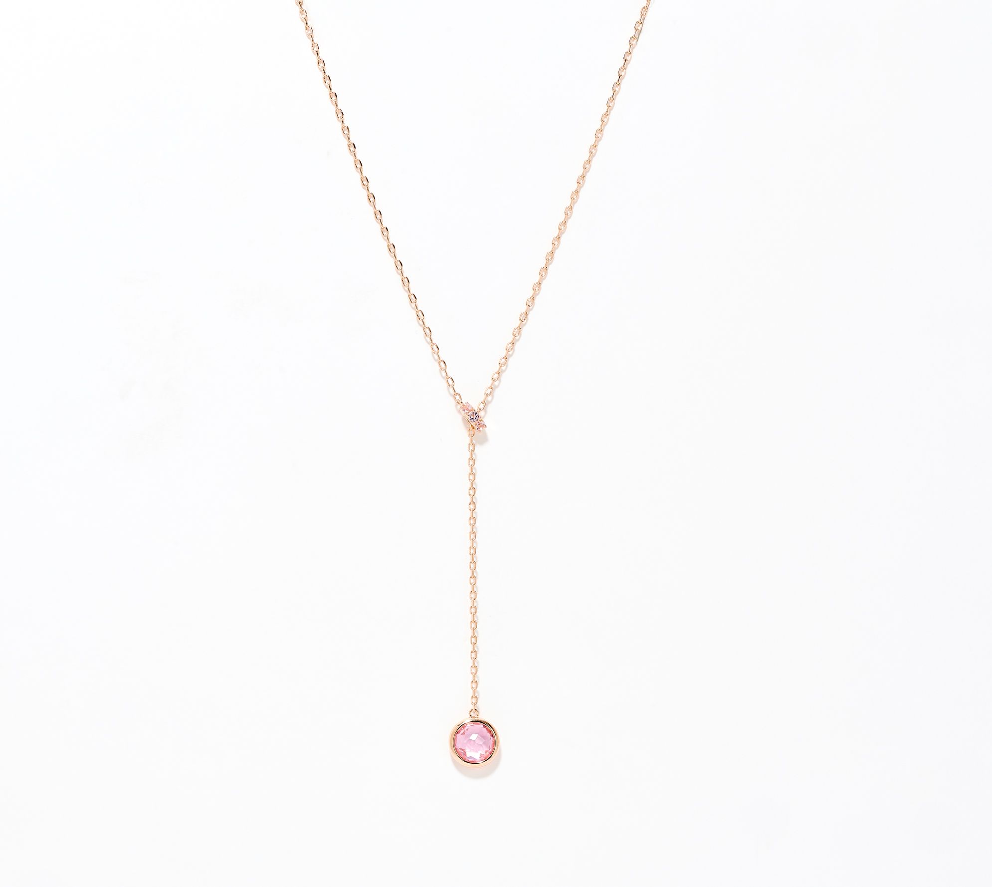 Diamonique Italia Bronze Bolo Necklace