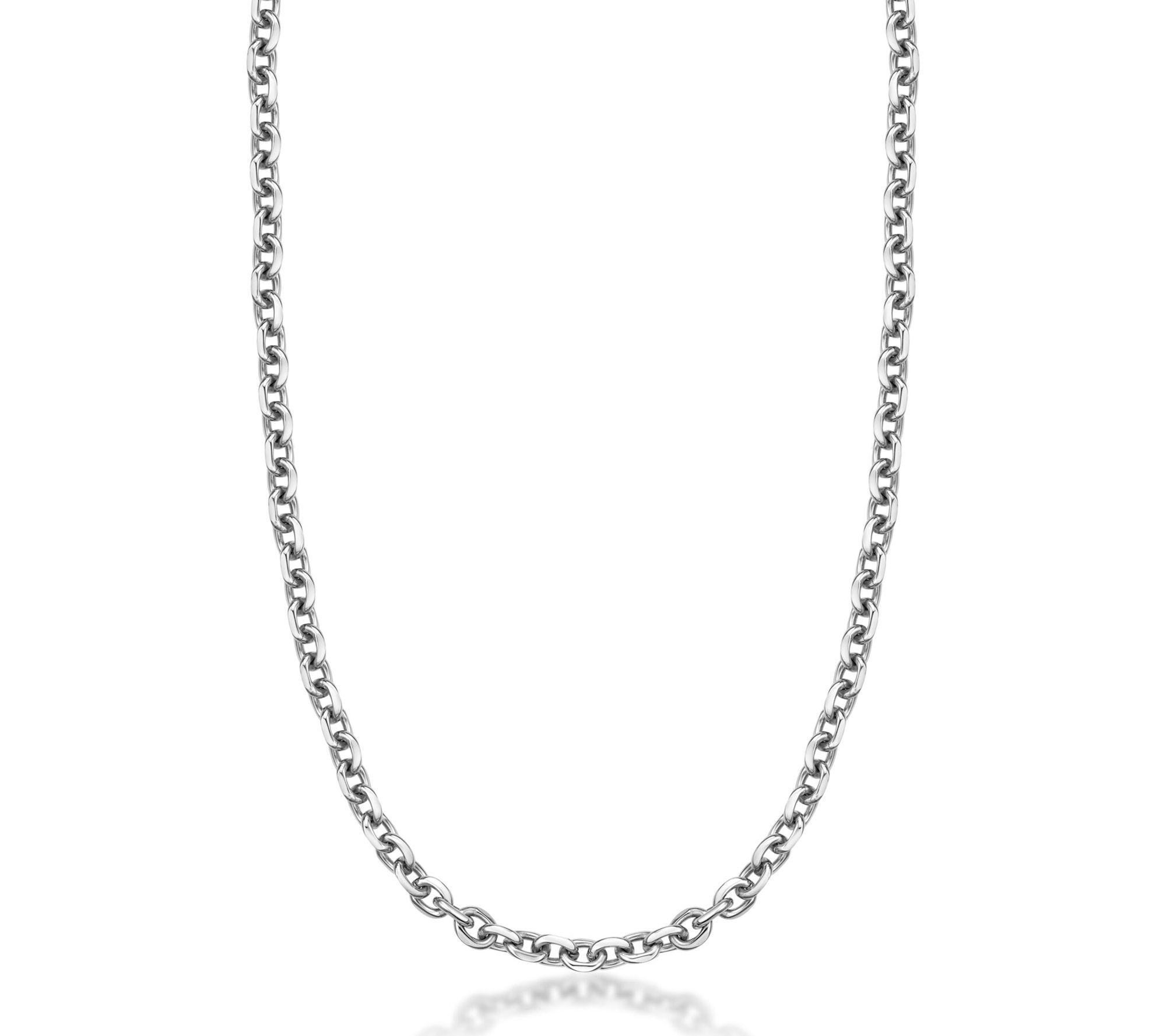 LYNX Men's Stainless Steel Rolo Chain Necklace