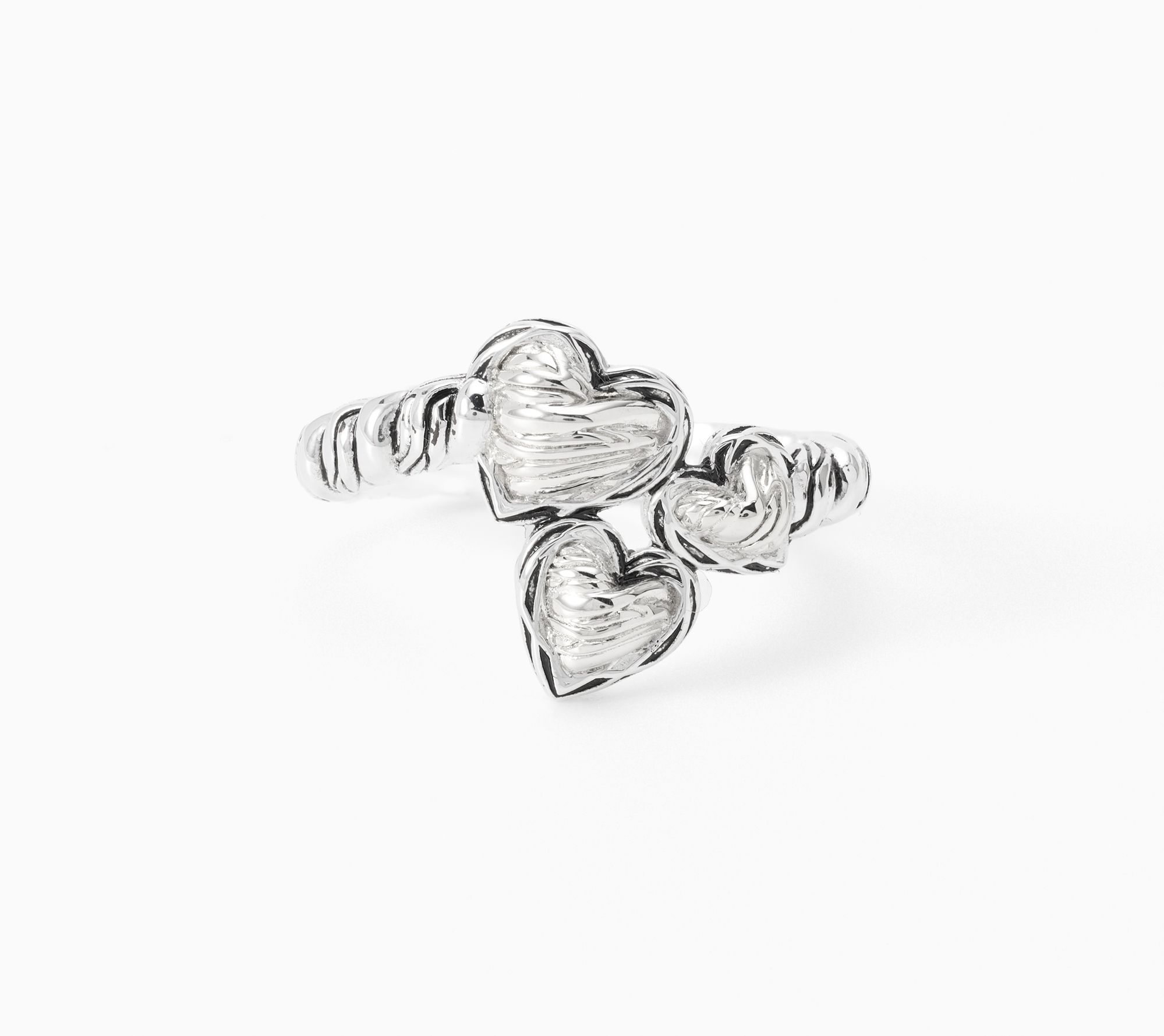 Christian James by Scott Grimes Sterling Silver Heart Cluster Ring