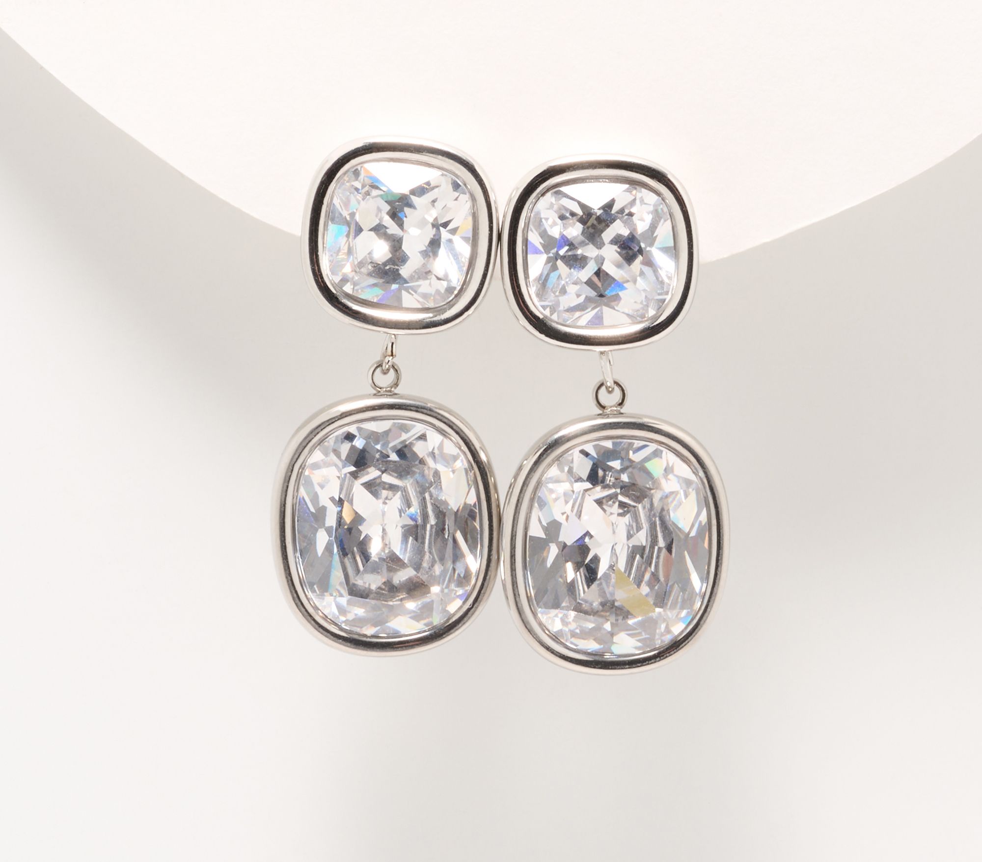 "As Is" Steel by Diamonique Drop Dangle Earring