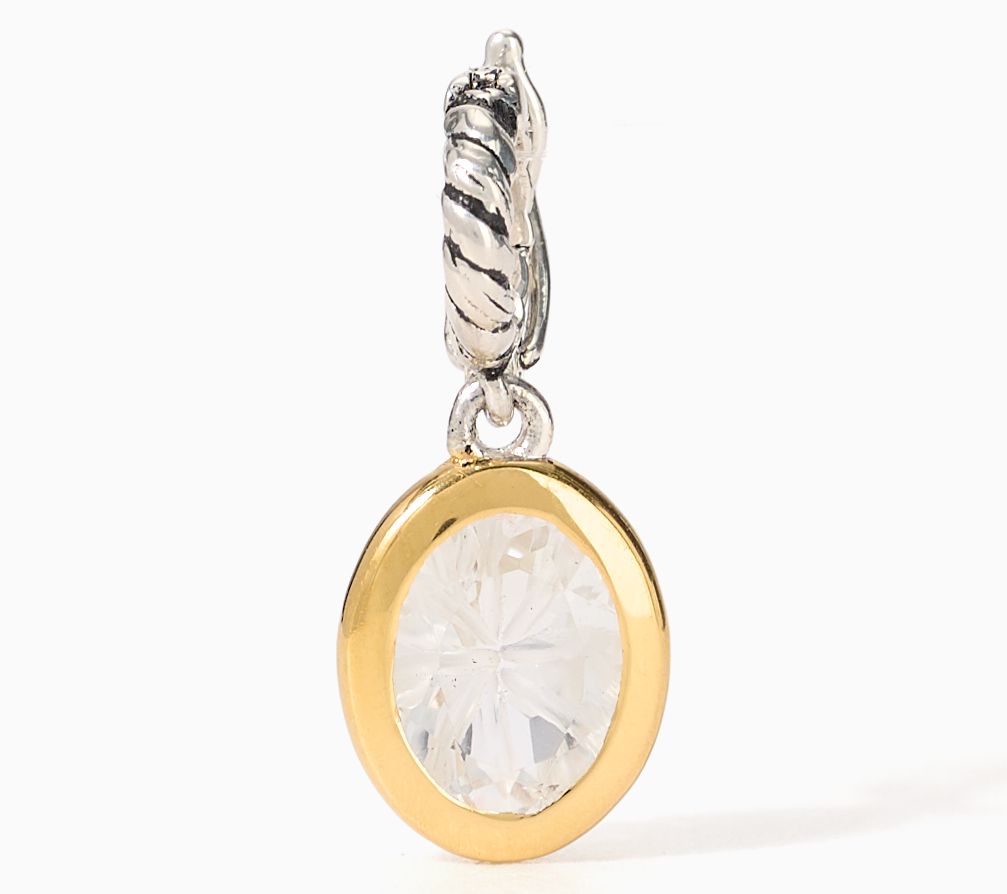 Christian James by Scott Grimes Oval Gemstone Two-tone Enhancer