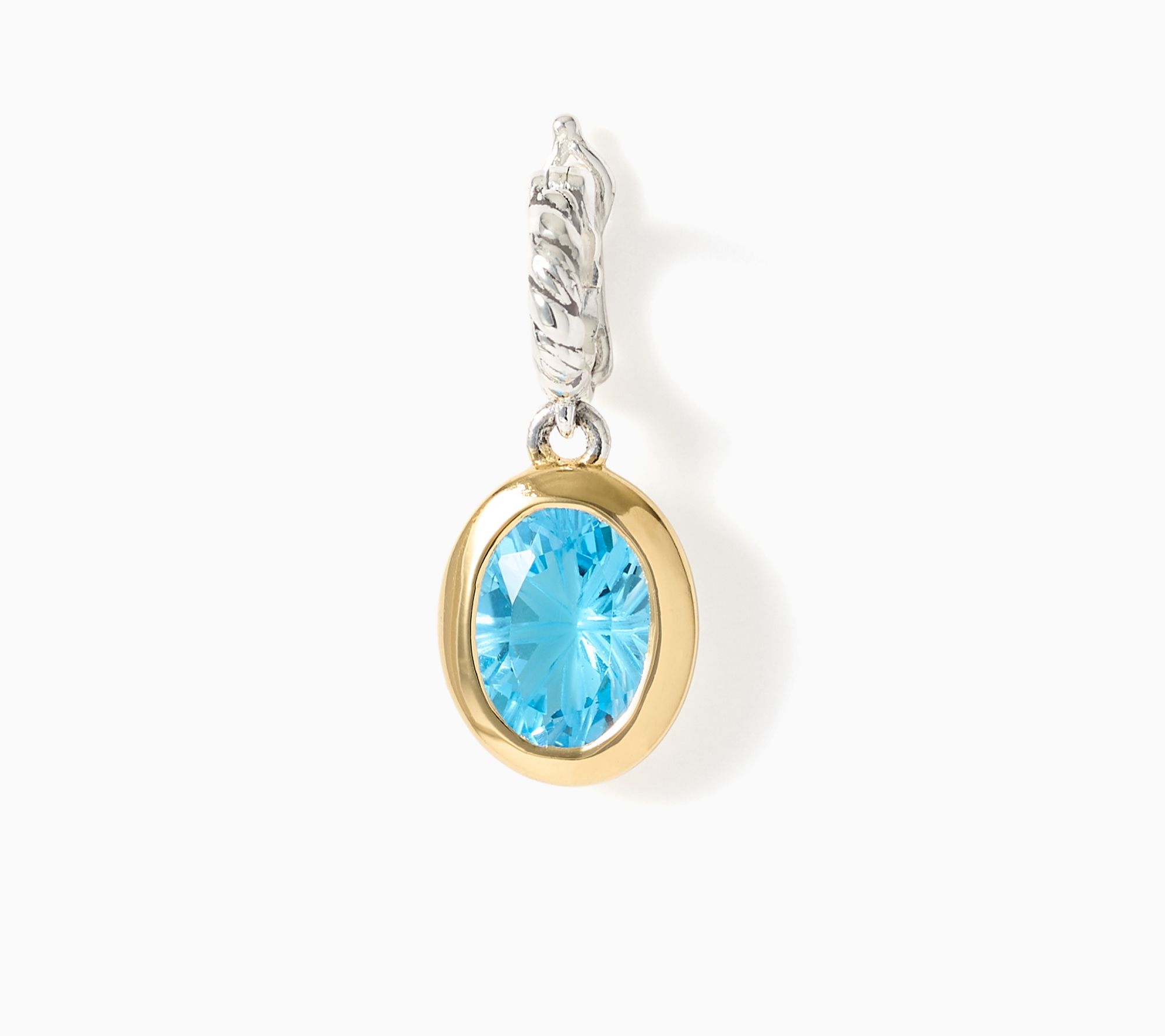 Christian James by Scott Grimes Oval Gemstone Two-tone Enhancer
