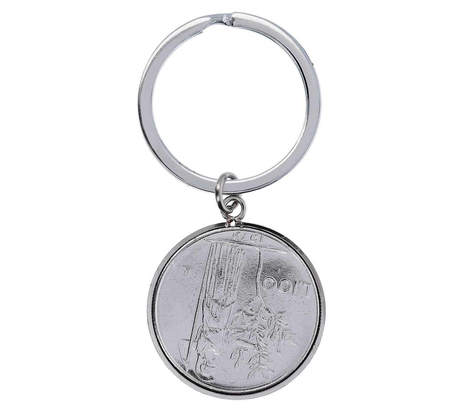 Steel By Design Men's My Lira 100 Lire Coin KeyRing - QVC.com