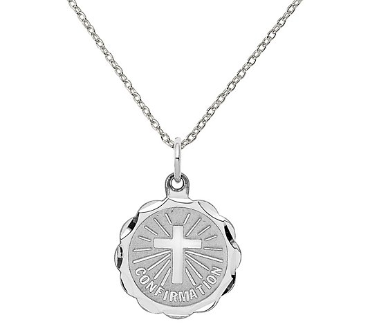 Sterling Silver Confirmation Pendant with Chain
