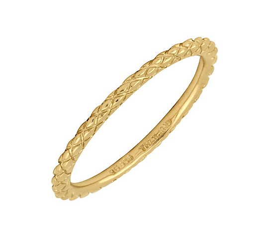 Simply Stacks Sterling 18K Yellow Gold-Plated 1.5mm Ring