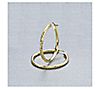 Alkeme 14K Gold 1-1/4" Diamond-Cut Hoop Earring s, 3 of 7