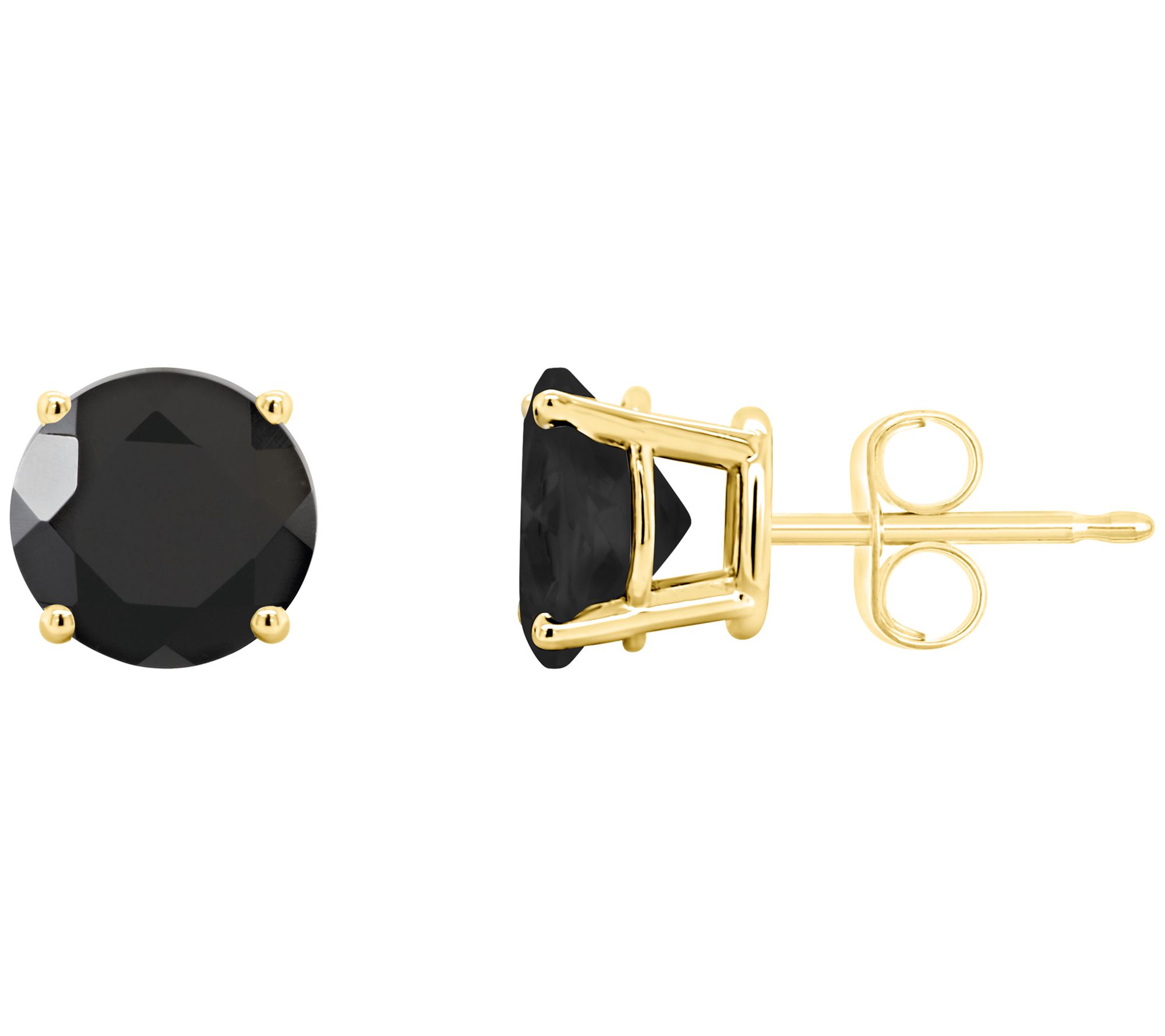 Affinity Gems Onyx Stud Earrings, 14K Gold