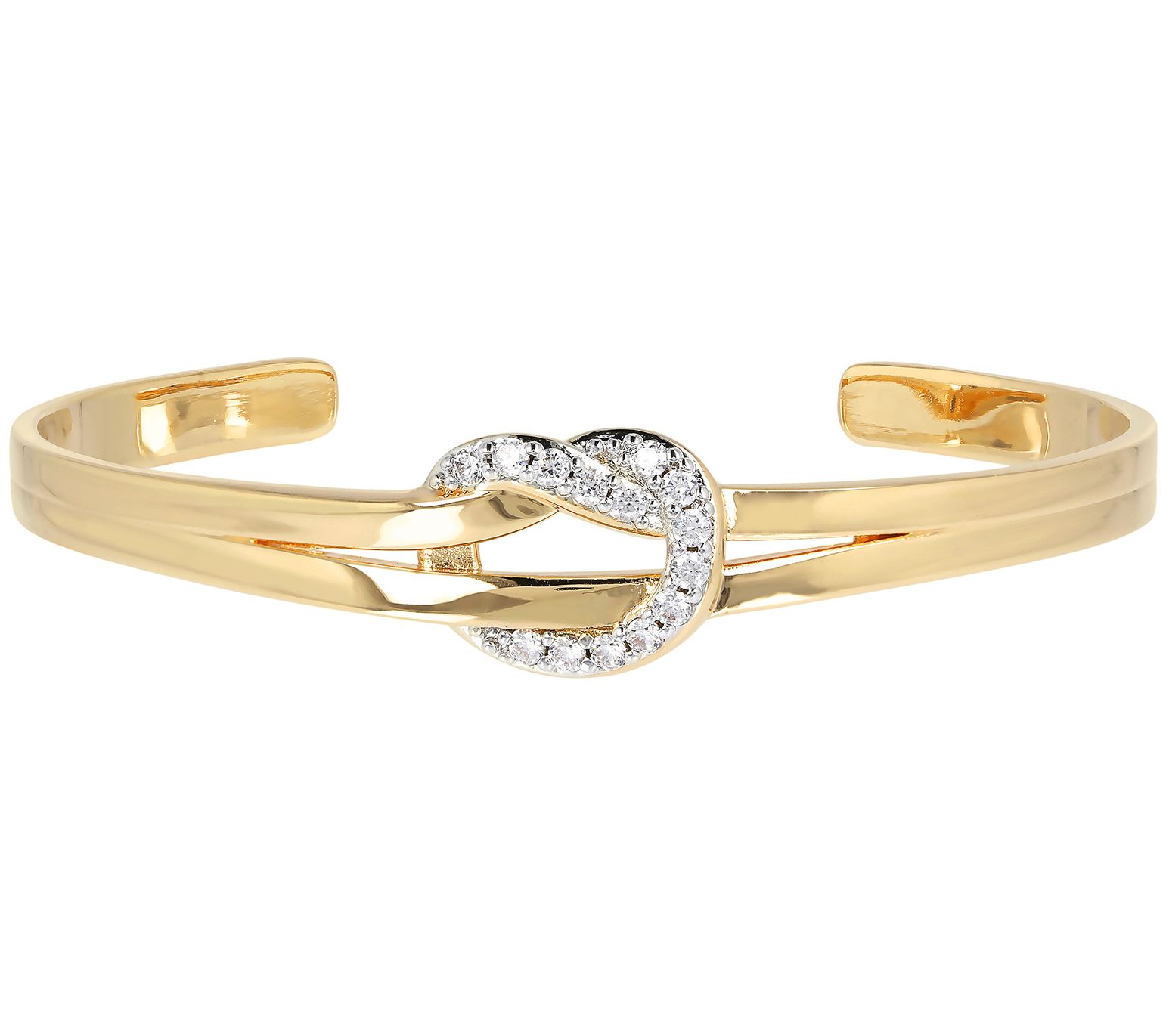 David Markstein Bronze Pave Knot Cuff