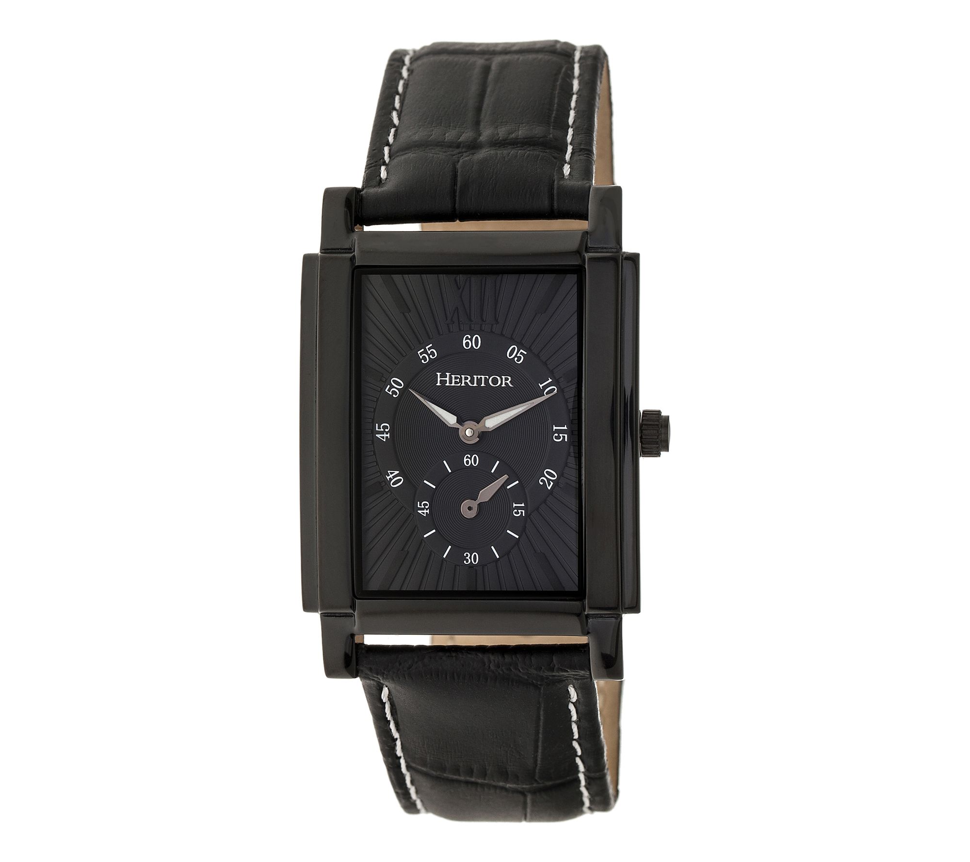Heritor Automatic Men's Frederick Stainless Rectangle Watch