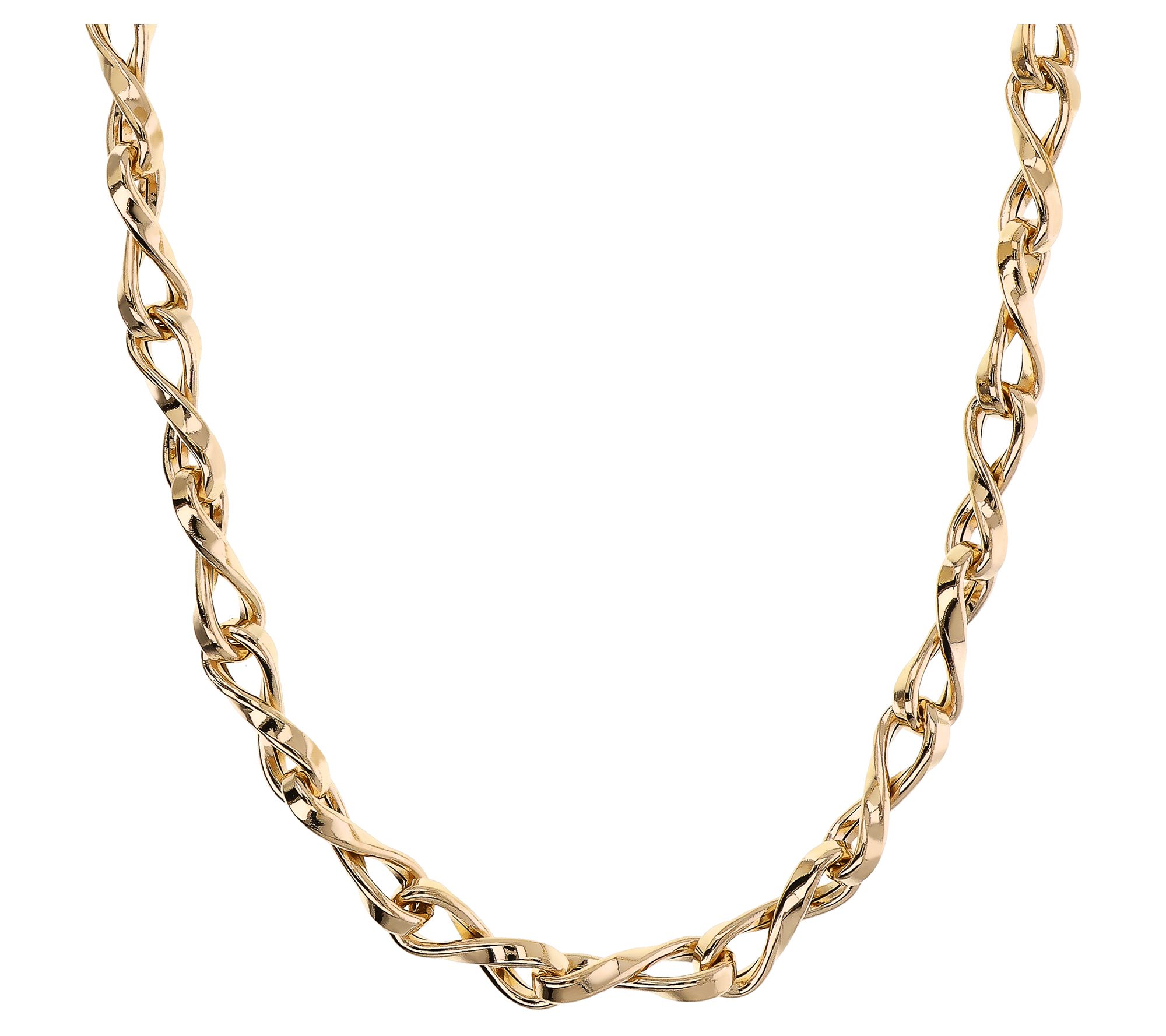 David Markstein Bronze 24" Twisted Link Necklace