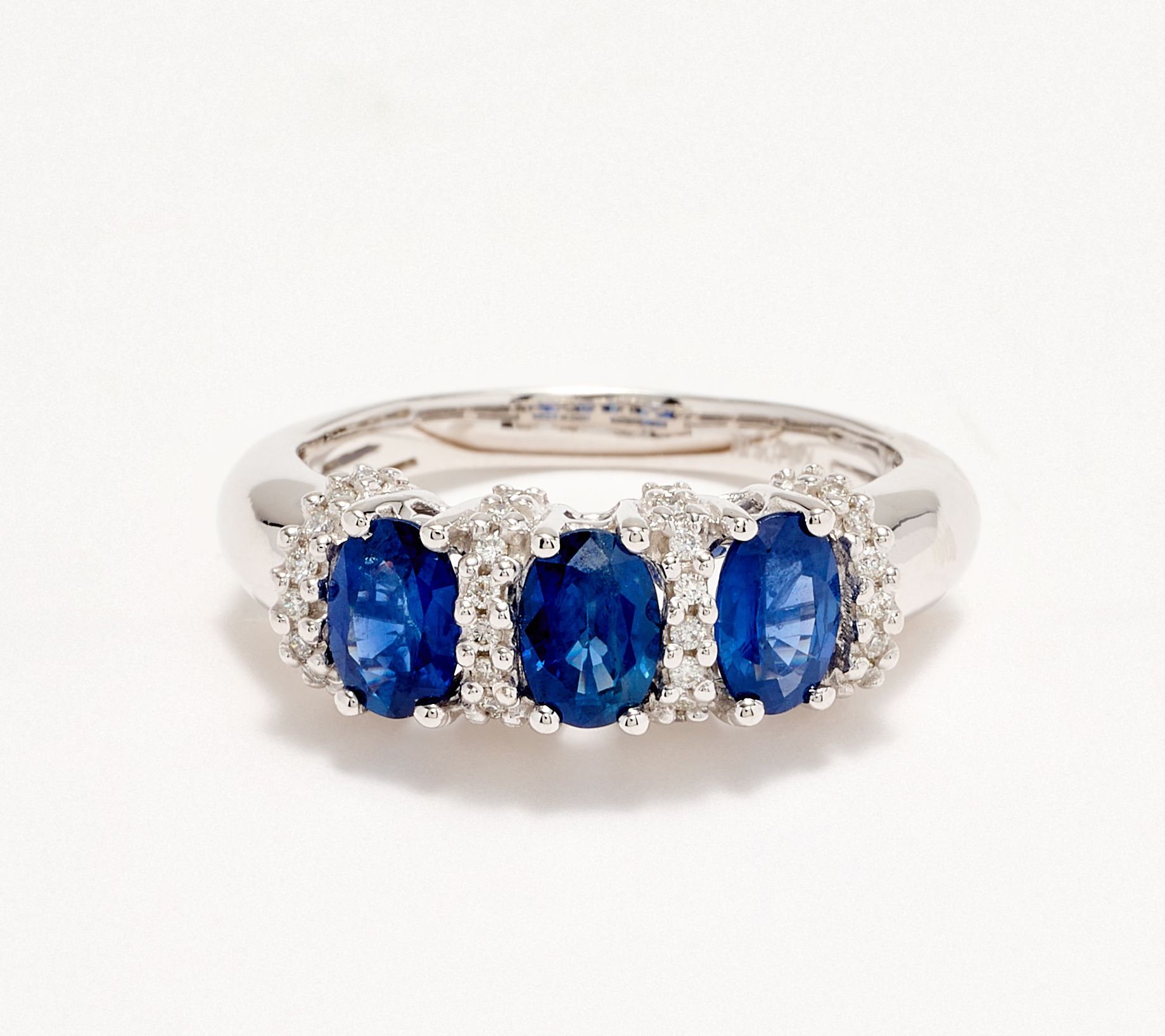 KALLATI Precious Gem & Diamond Band Ring, 14K Gold