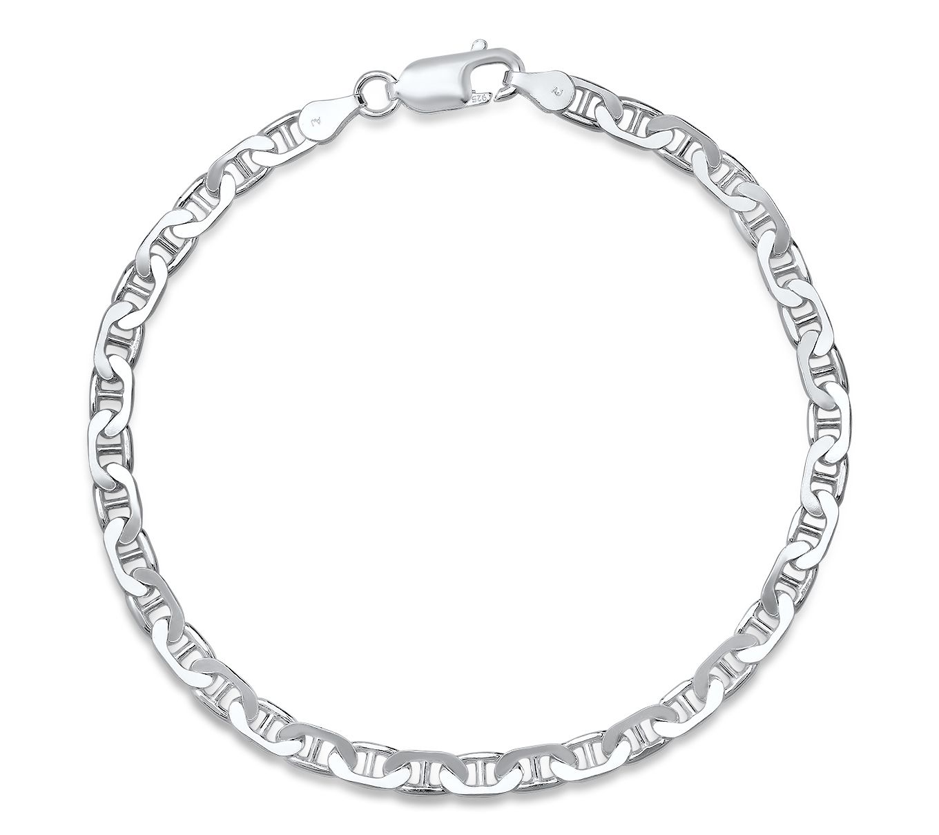 Silver Style Mariner Chain Bracelet, Sterling