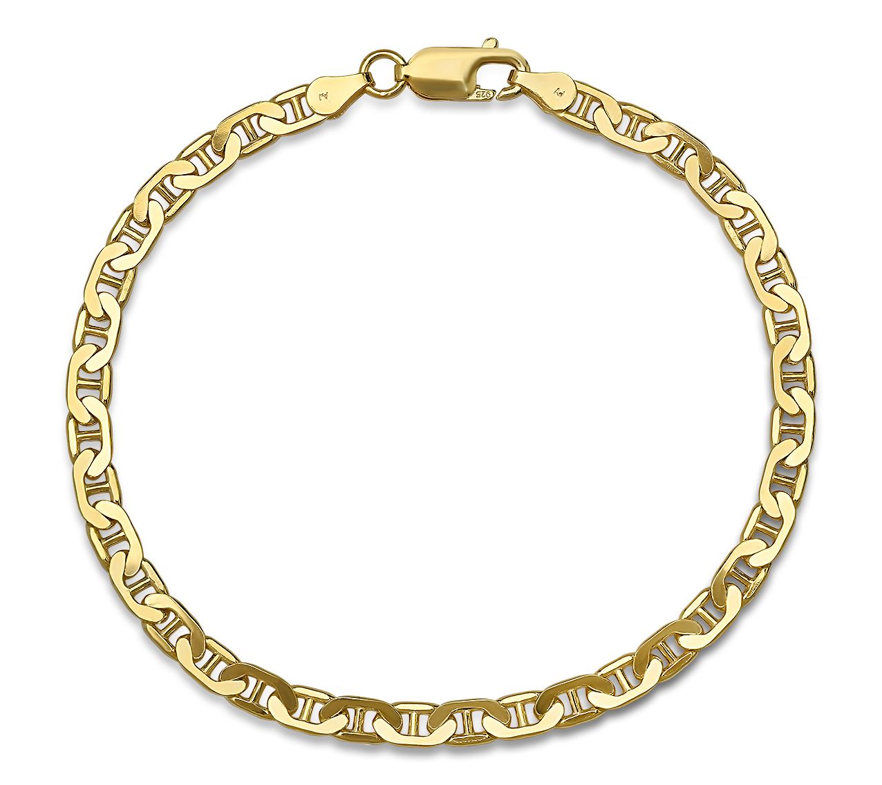 Silver Style Mariner Chain Bracelet, Sterling