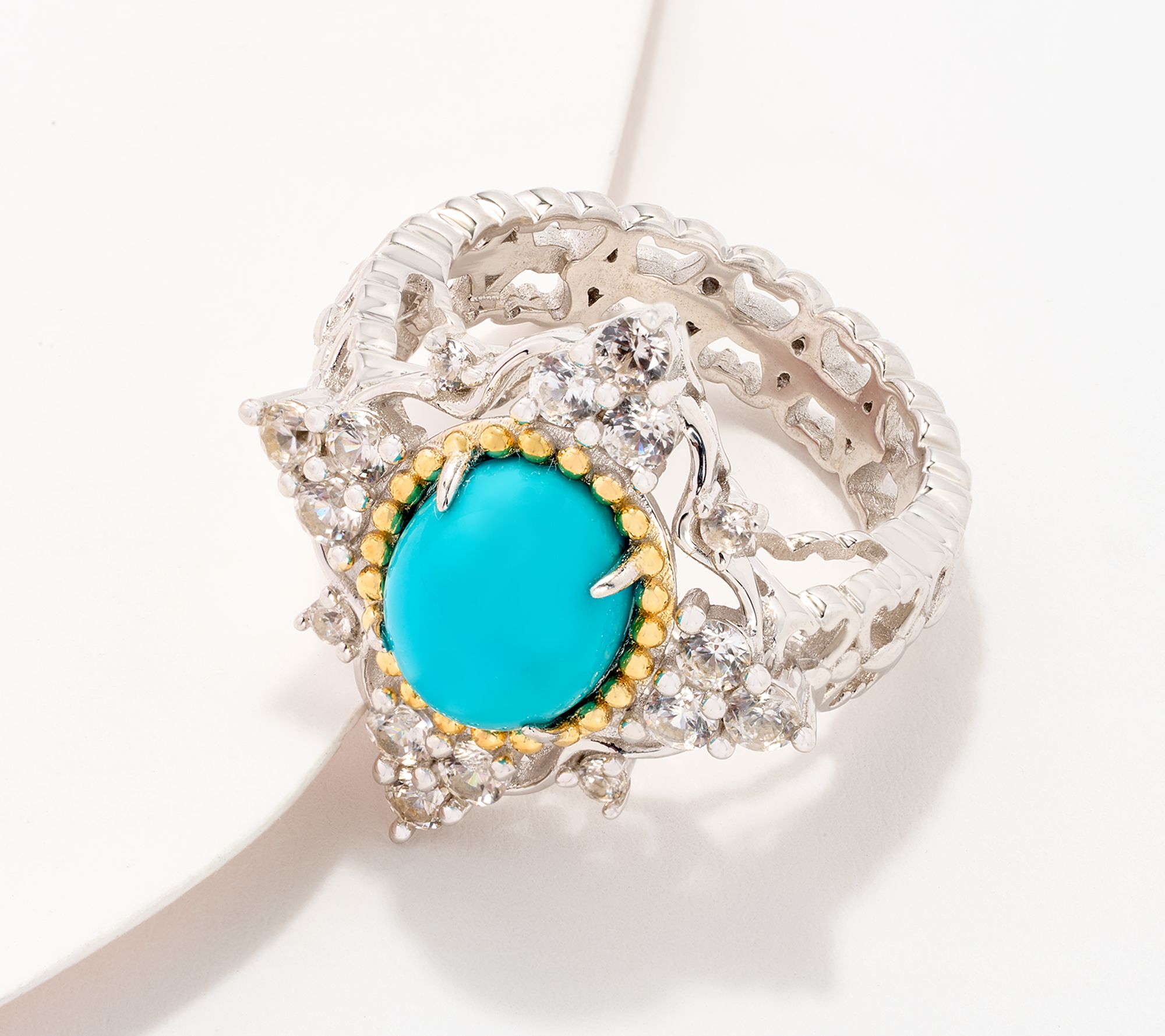 Dallas Prince Ethiopian Opal & Gemstone Ring, Sterling Silver