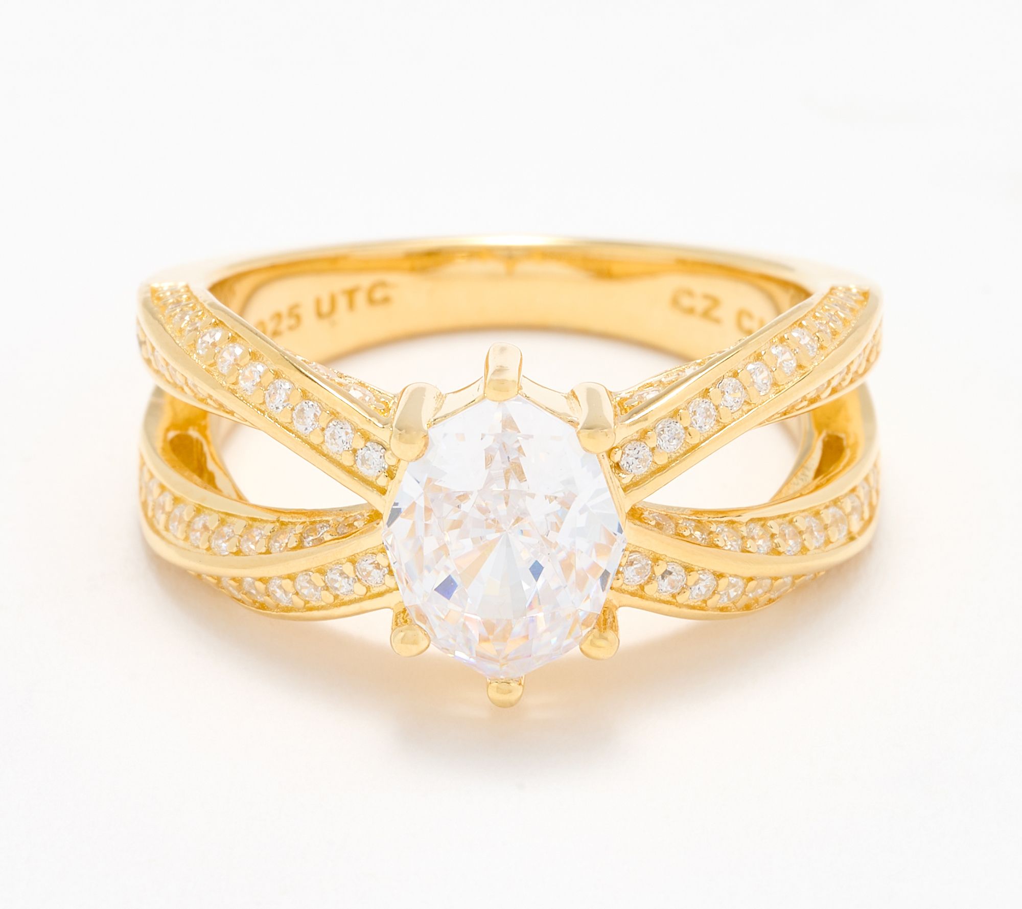 Diamonique x Kathy Levine High Spirit Ring, Sterling Silver