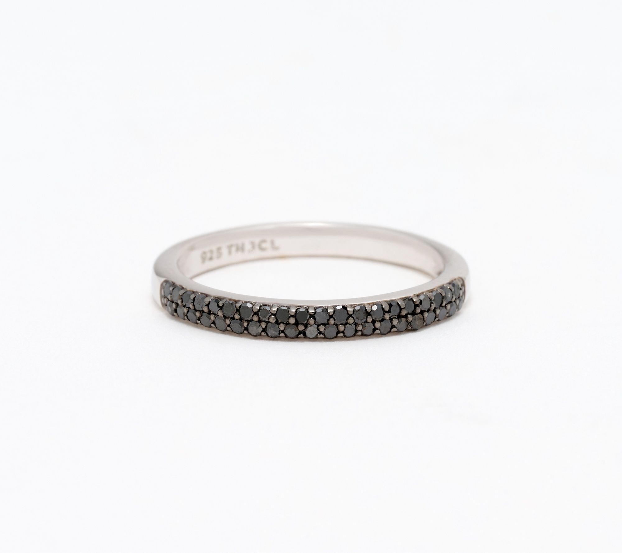 Accents by Affinity 0.20 cttw Black Pave Ring, Sterling
