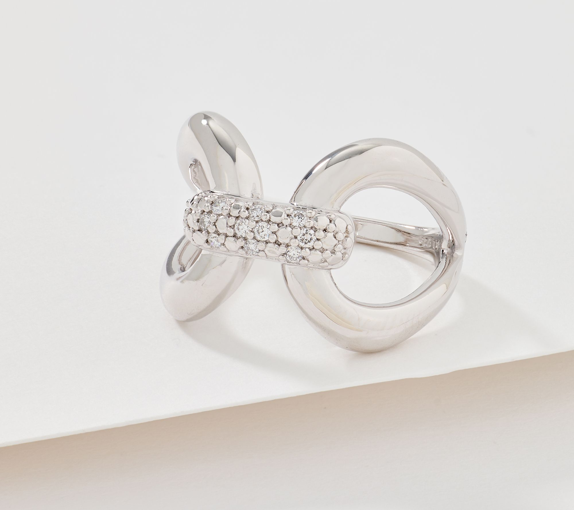 JEN by Jennifer Miller Lab Grown Diamond 0.10ct Pave Bar Ring