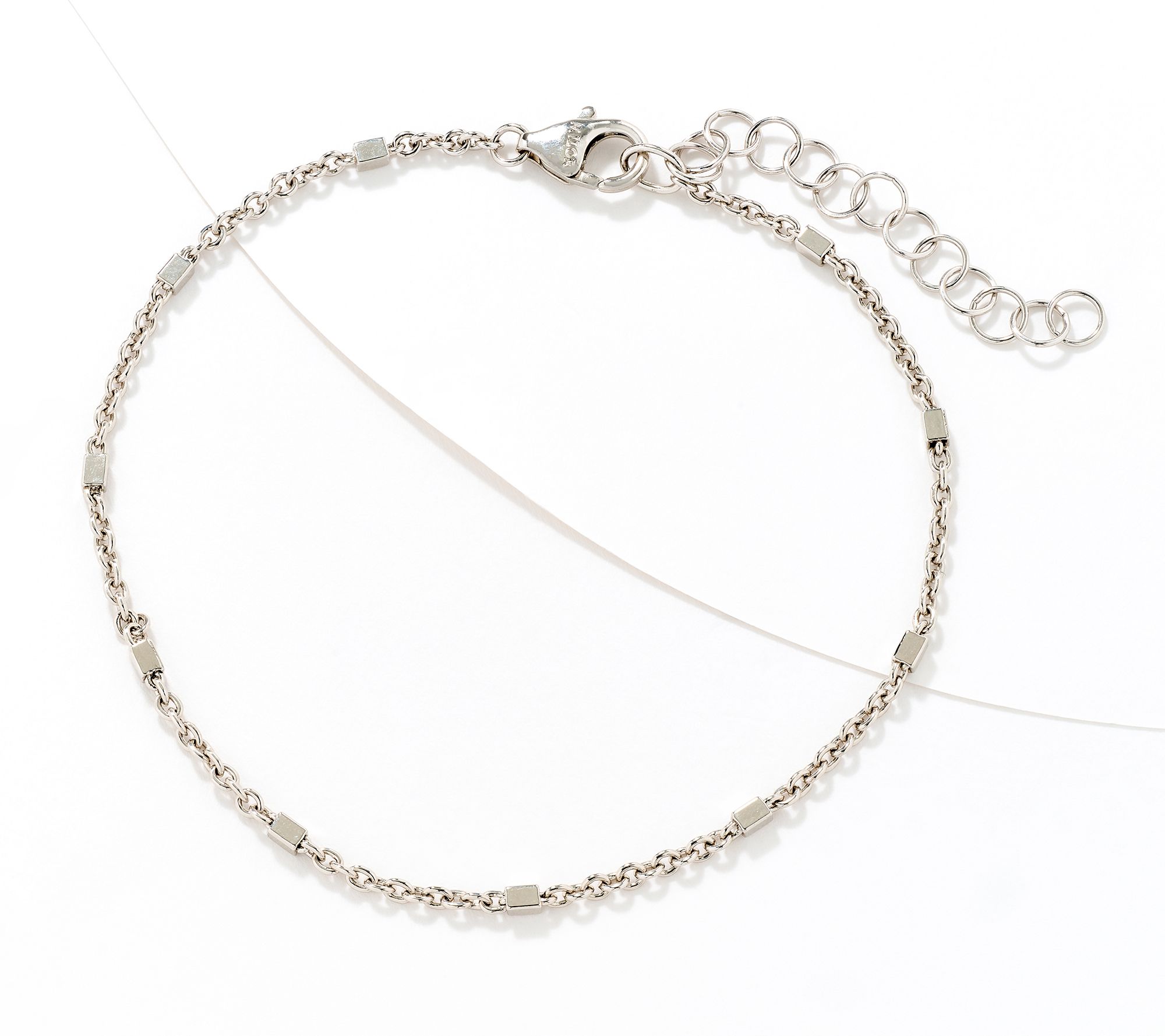 "As Is" David Markstein Bronze Premiere Luxe Cube Station Anklet