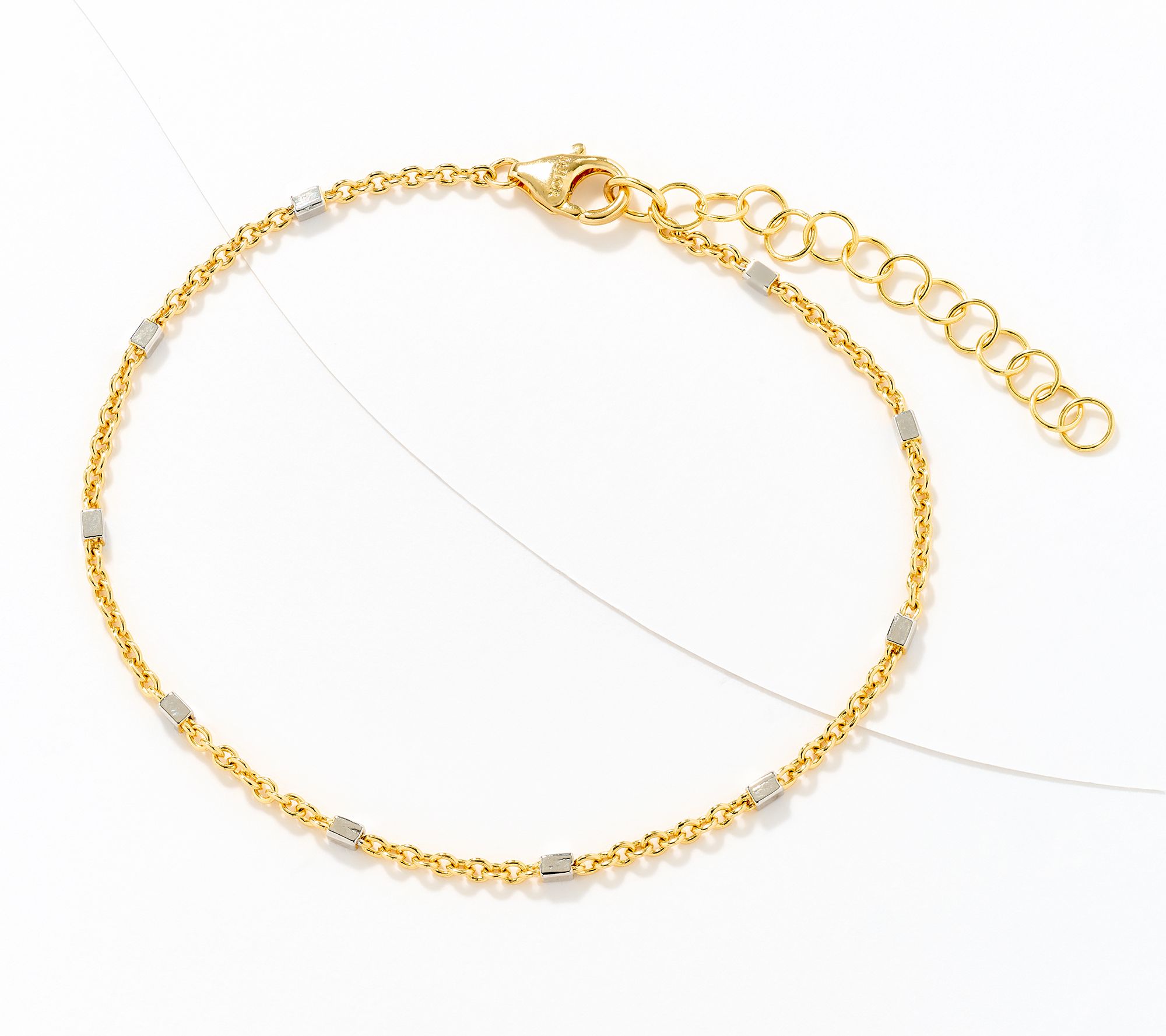 "As Is" David Markstein Bronze Premiere Luxe Cube Station Anklet