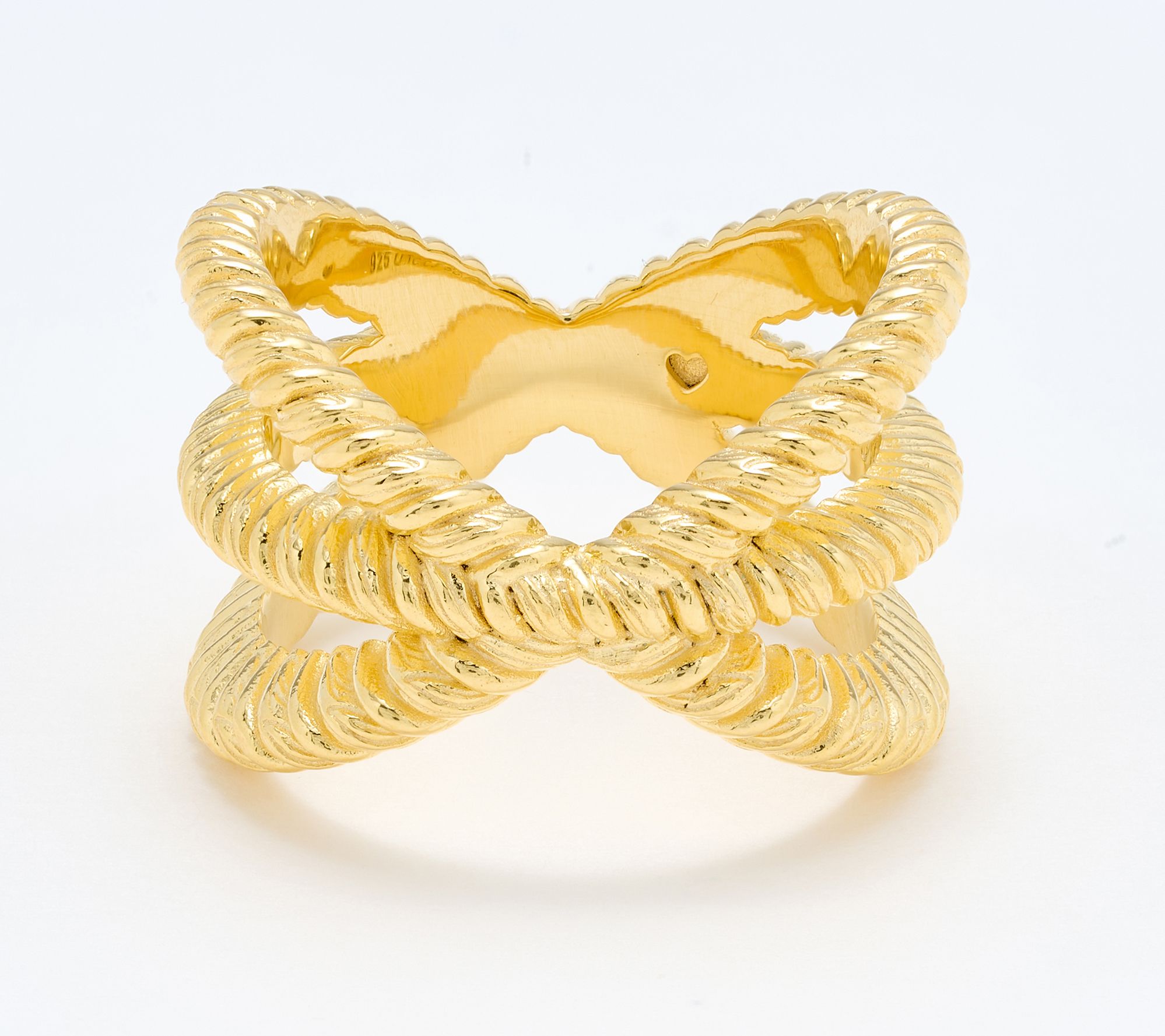 Christian James by Scott Grimes 14K Gold Clad Ripple X-Ring