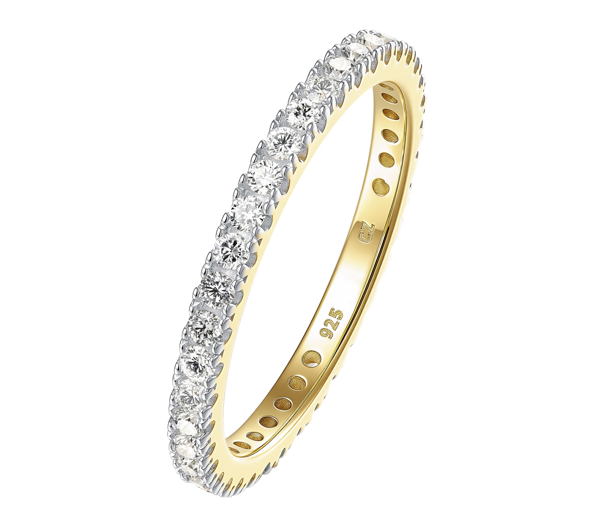 Diamonique x Jennifer Miller Eternity Band Ring, Sterling