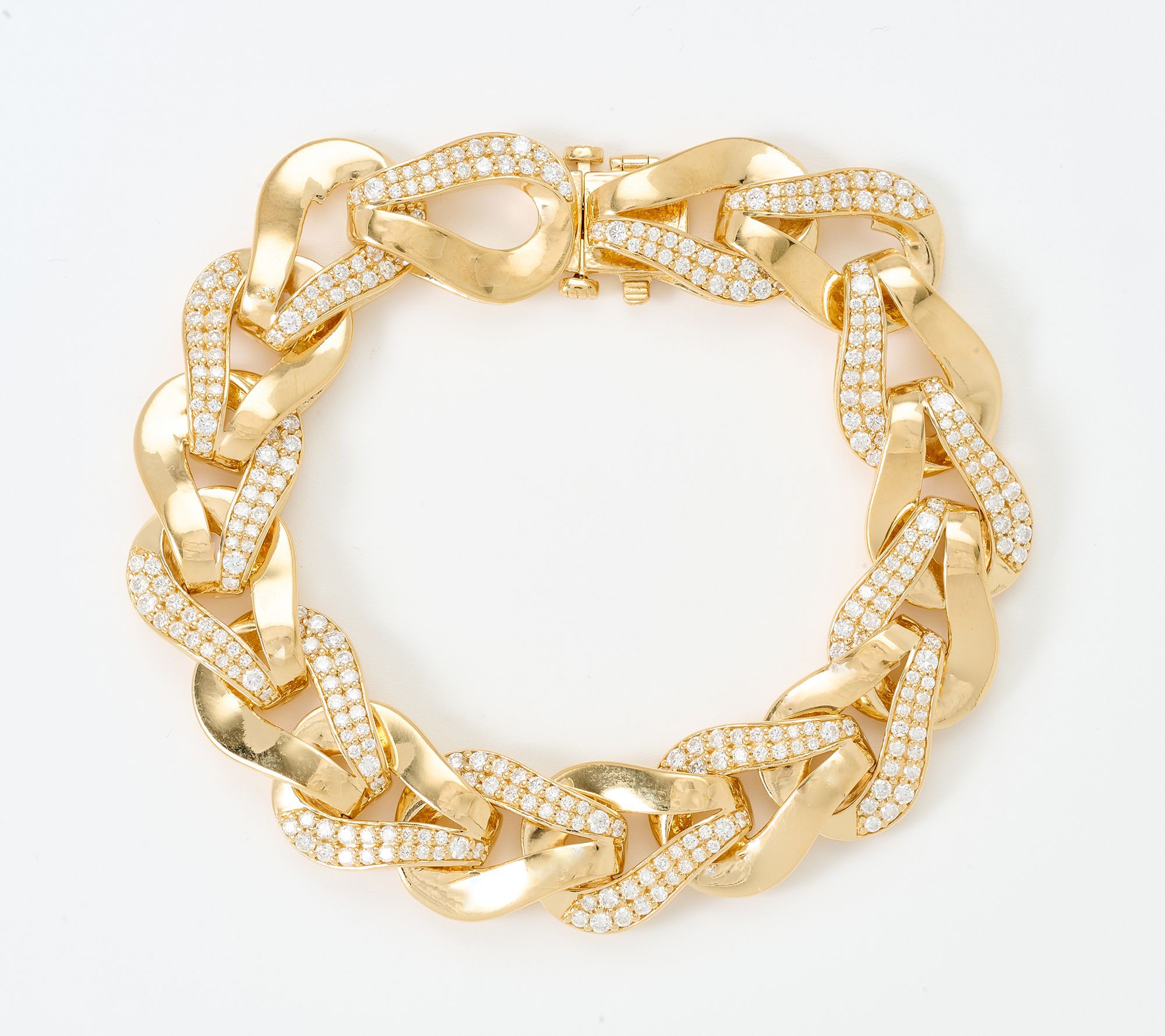 Fire Light Lab Grown Diamonds 3.5 cttw Chain Bracelet, Sterling Silver