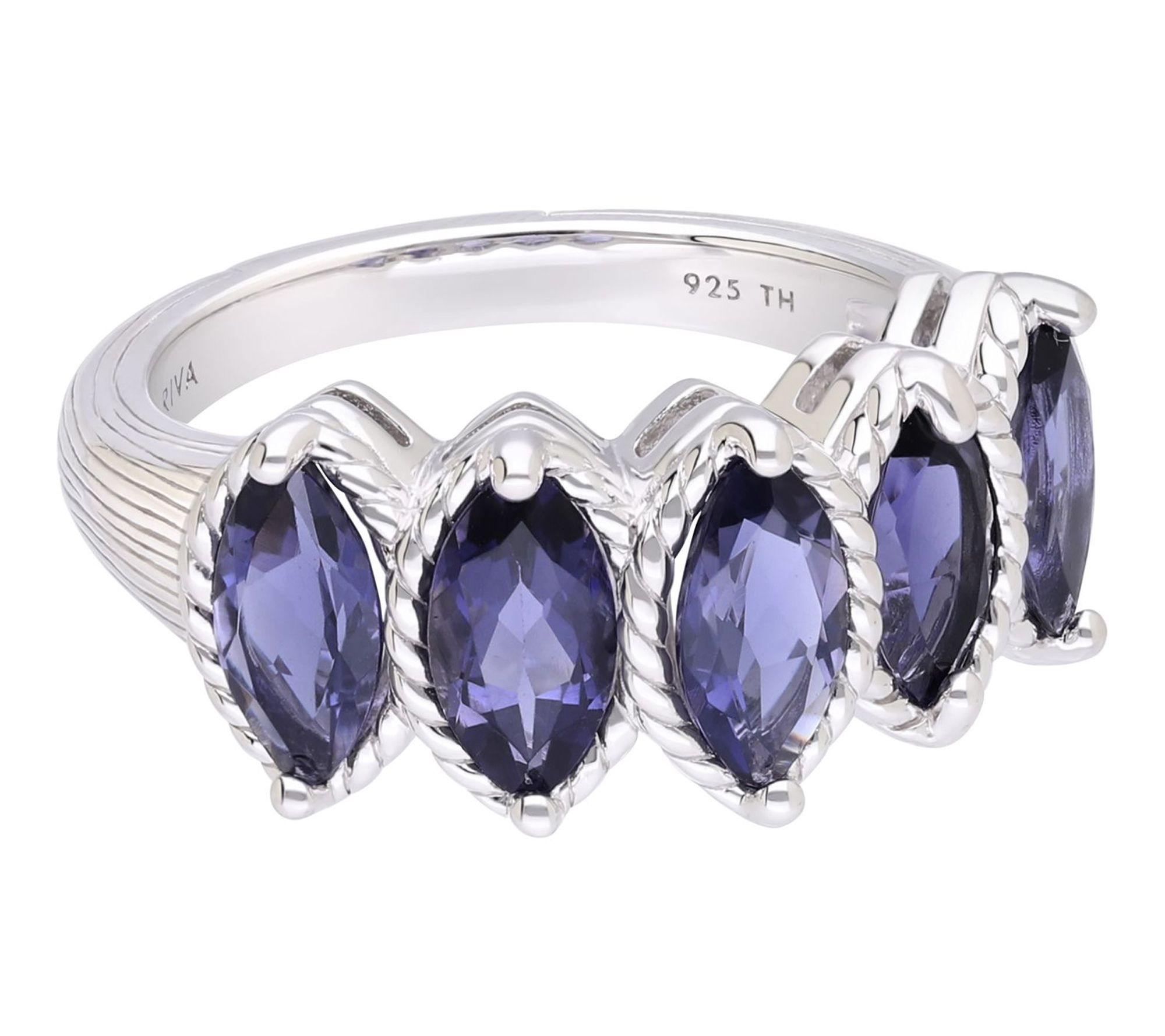 Ariva Sterling Silver Iolite Malibu Ring