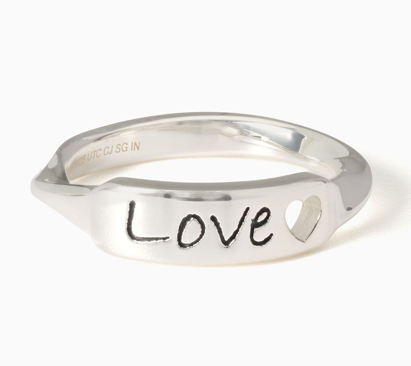  Christian James by Scott Grimes Sterling Silver Message Ring