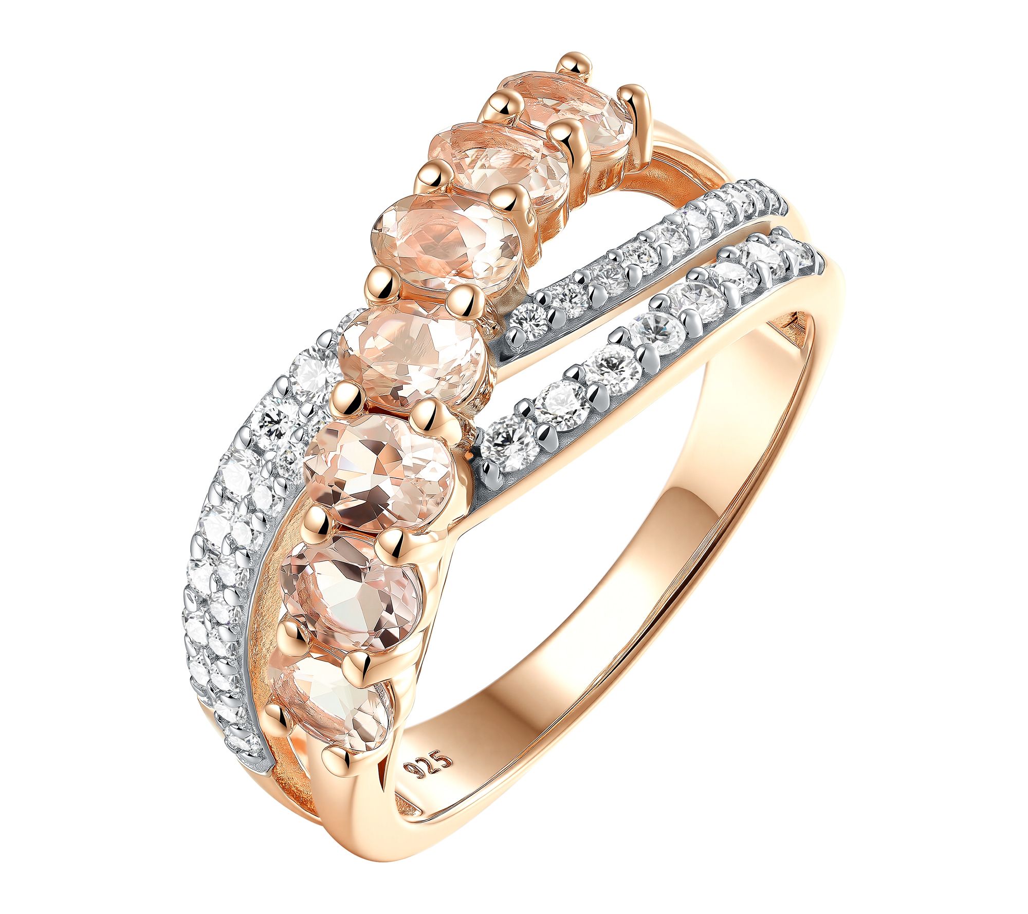 Affinity Gems Cascading Gemstone Ring, SterlingSilver