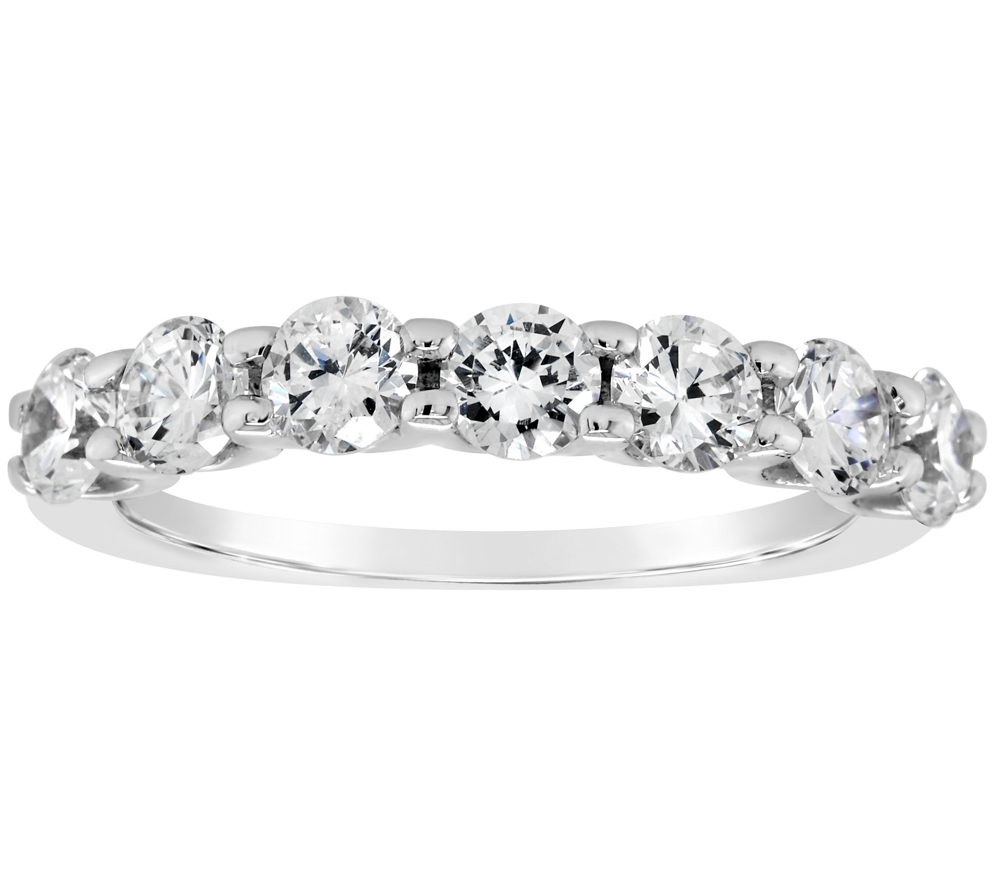 Affinity 14K Gold 1.35 cttw 7-Stone Diamond Ring