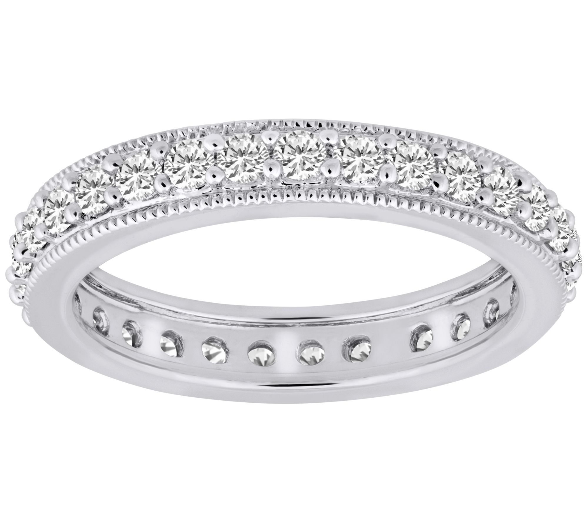 Affinity 7/8 cttw Diamond Eternity Band R ing,  14K