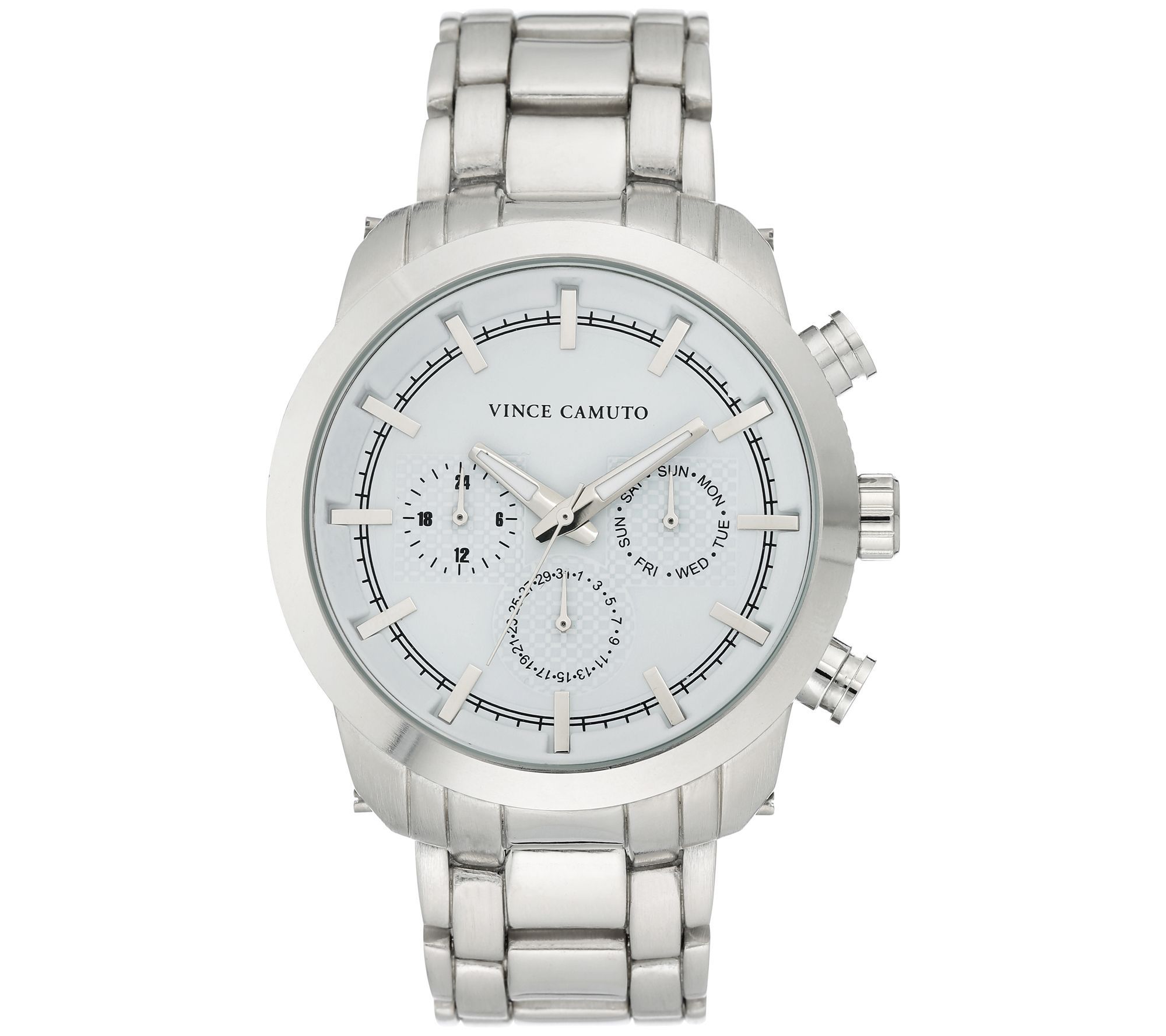 Vince Camuto Men's Stainless Steel Multi Funct ion Watch