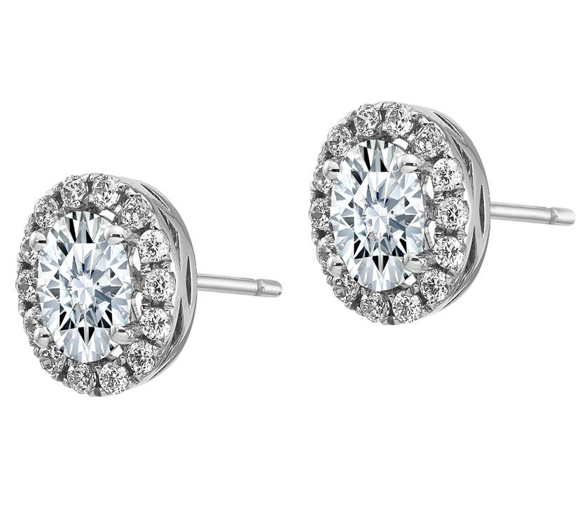 Qvc moissanite deals earrings