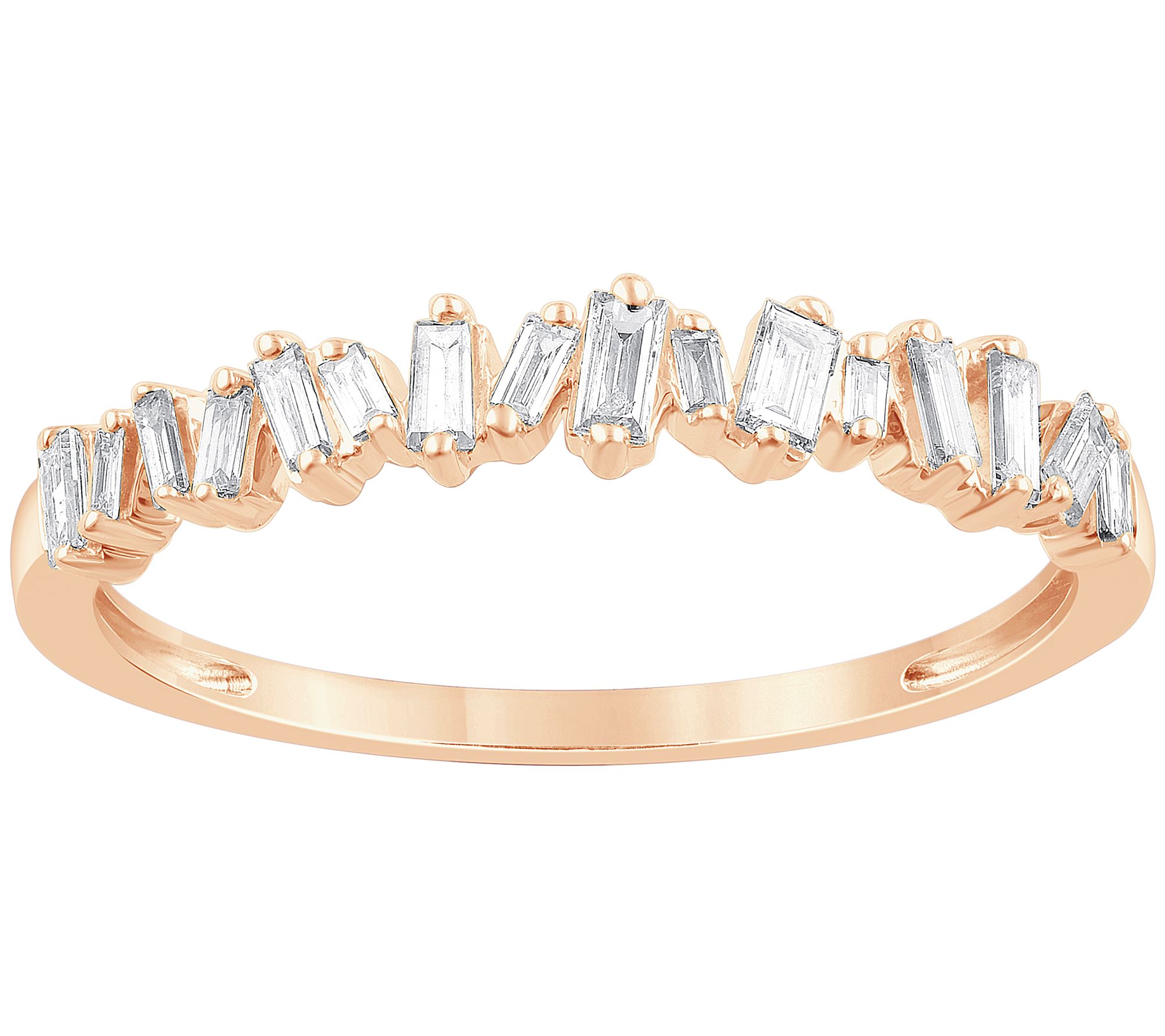 Affinity Diamond 0.25 cttw Baguette Ring, 14K Gld