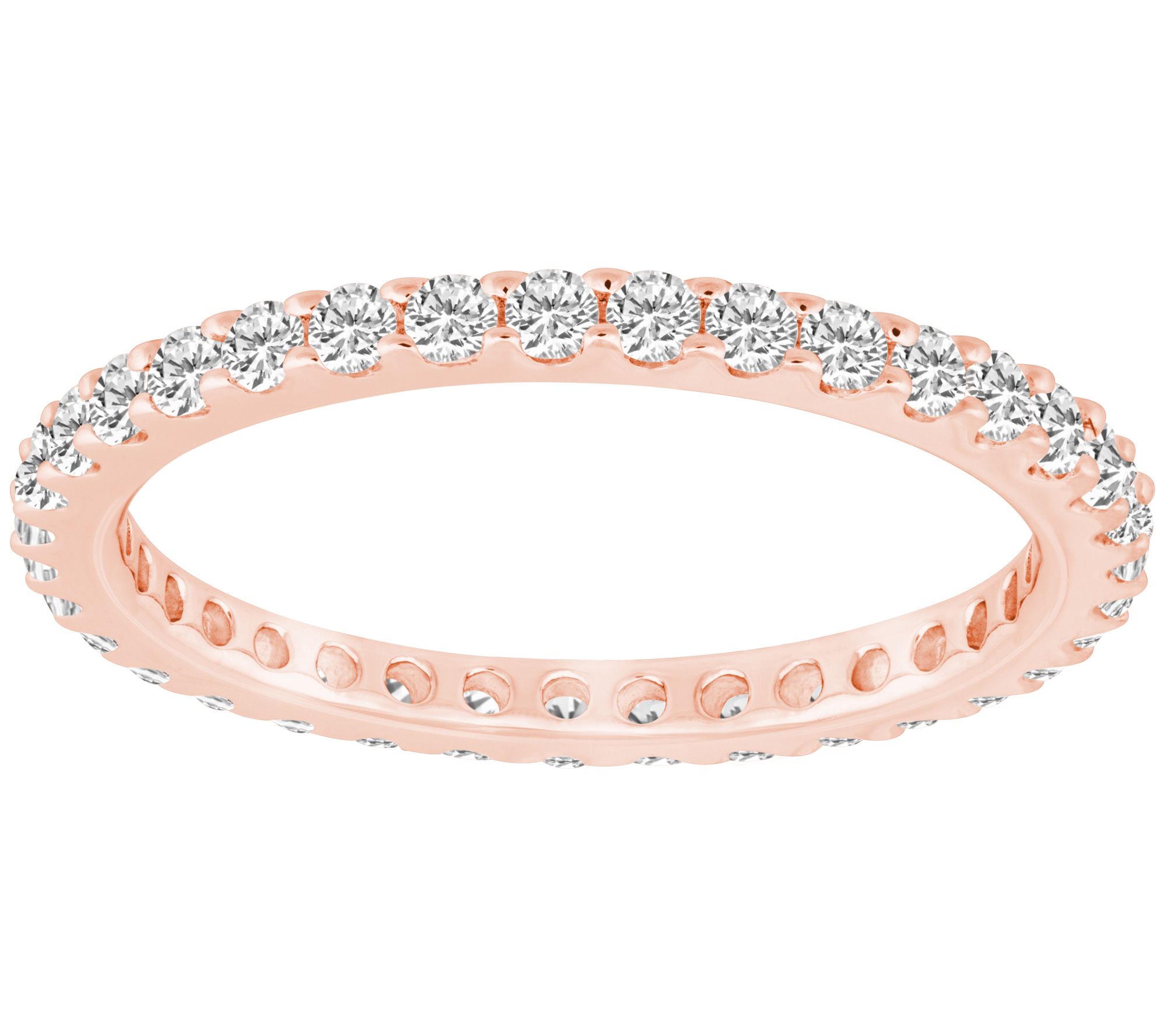 Affinity 0.60 cttw Diamond Eternity Band, 14K Gld - QVC.com