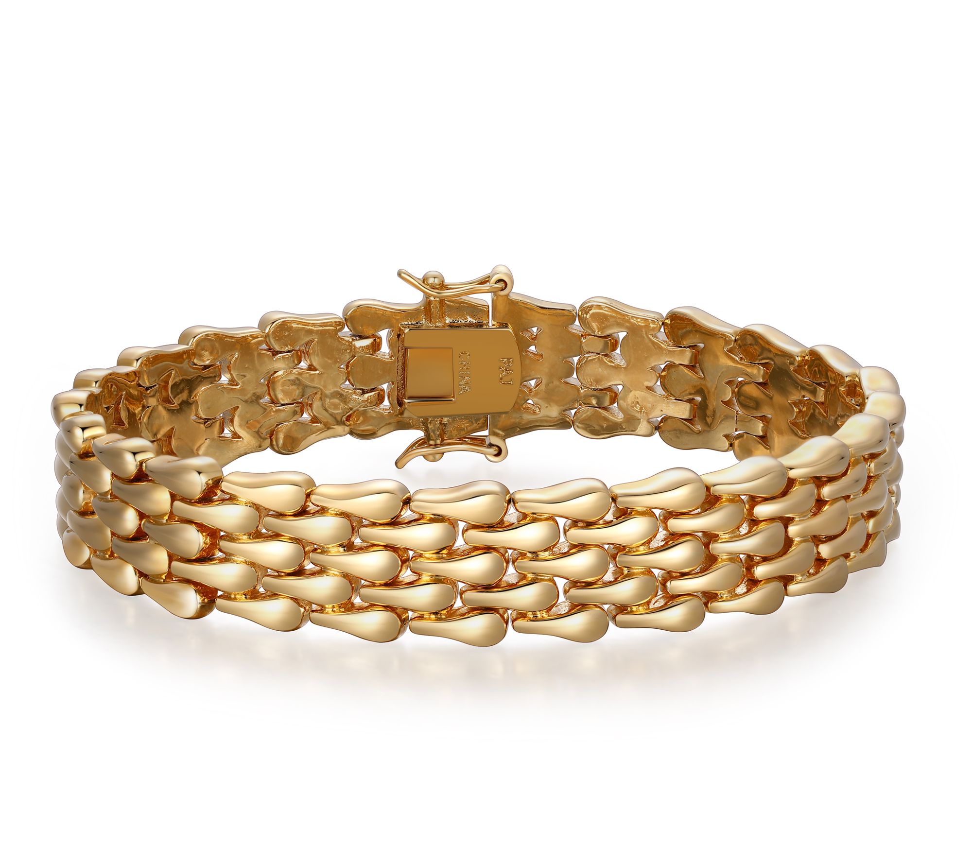  18K Gold Plated Panther Link Bracelet