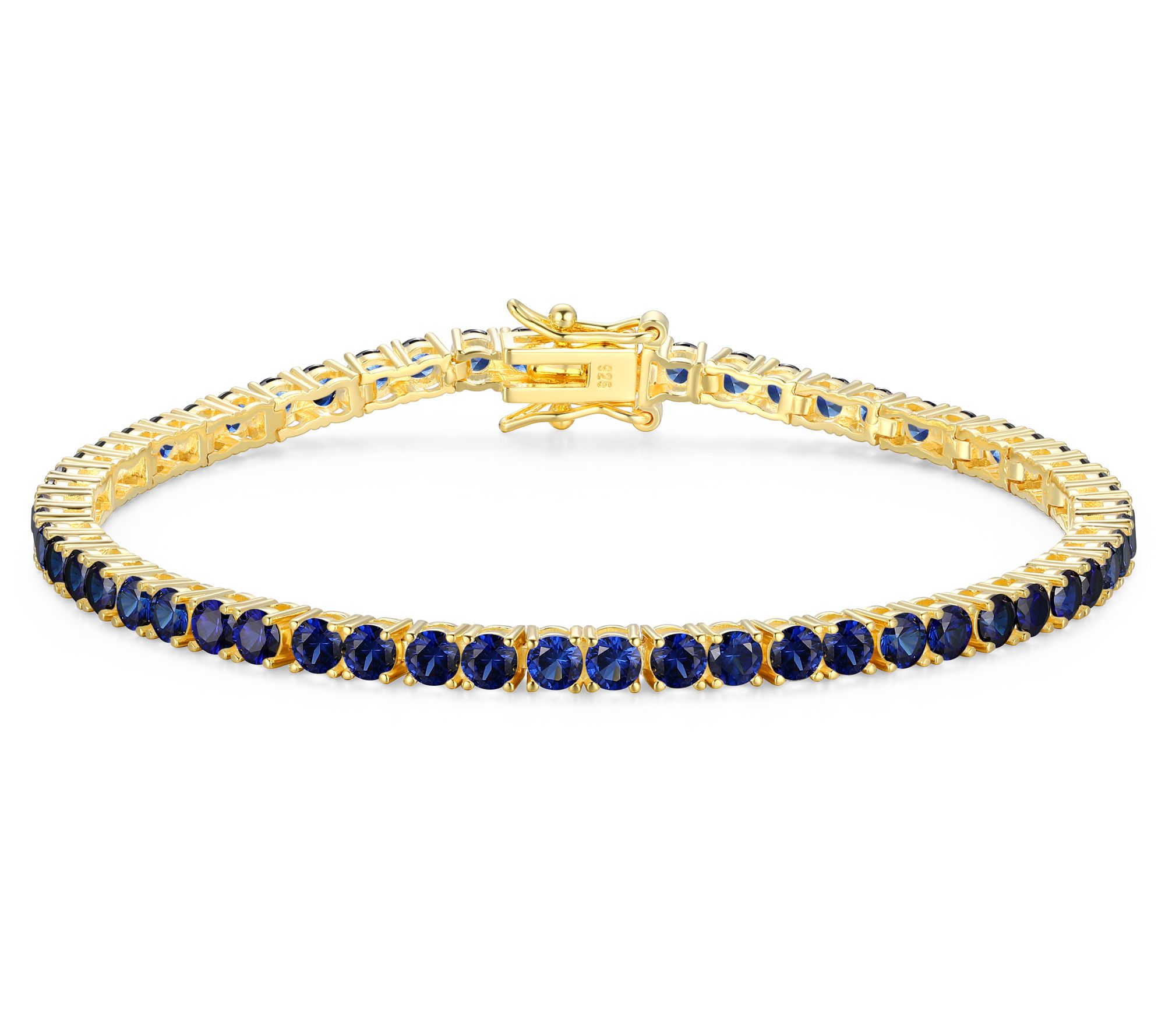 Affinity Gems Birthstone Tennis Bracelet, 18K Gold Plated