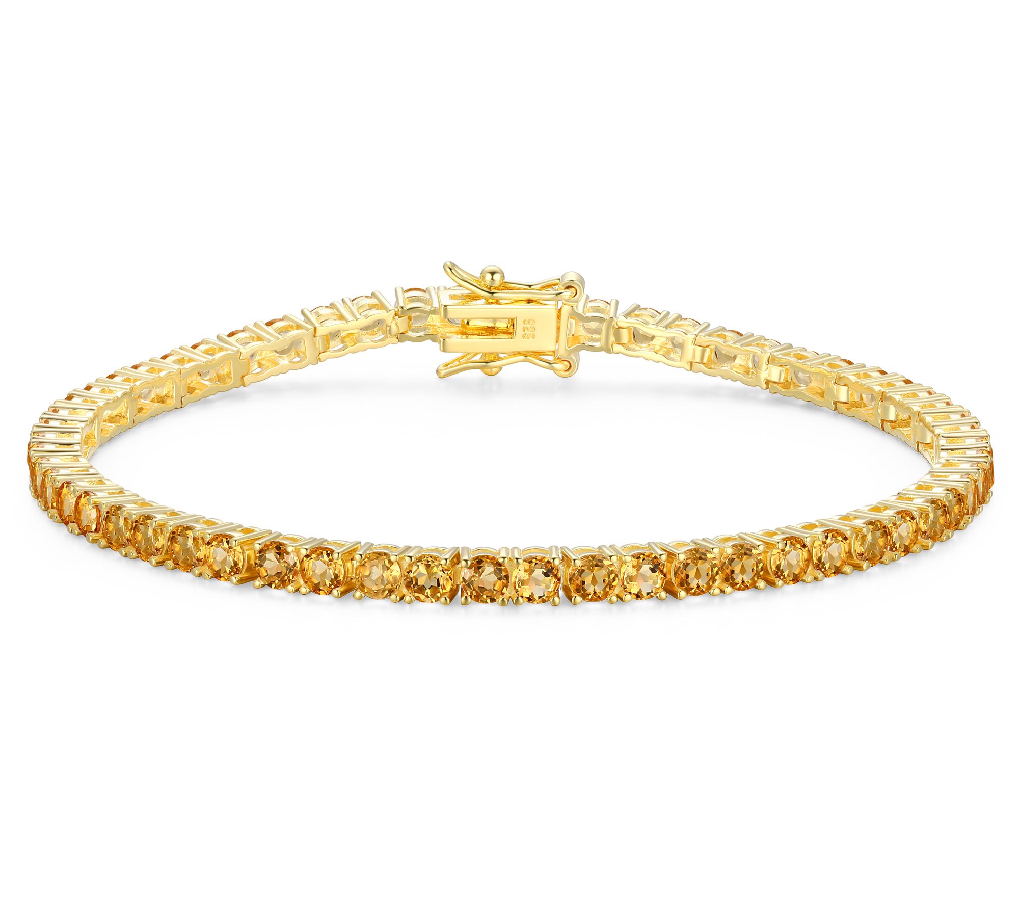 Affinity Gems Birthstone Tennis Bracelet, 18K Gold Plated