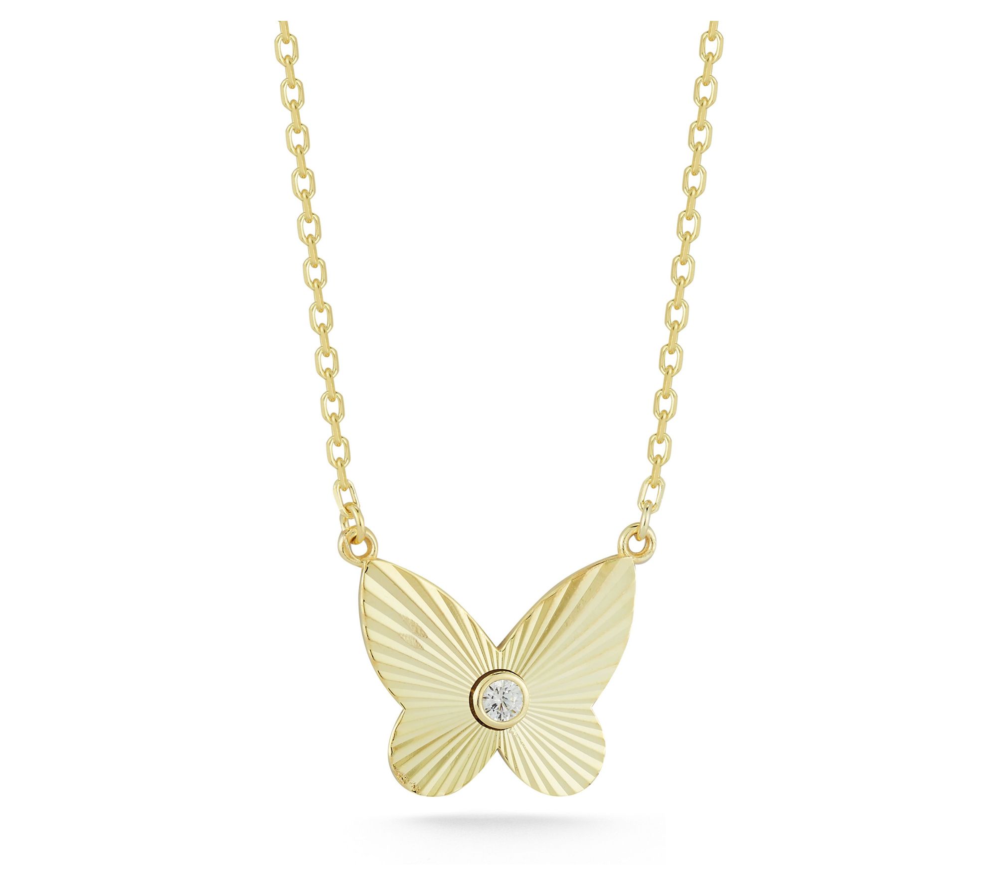 Sterlina Silver Vintage Butterfly Necklace, Sterling