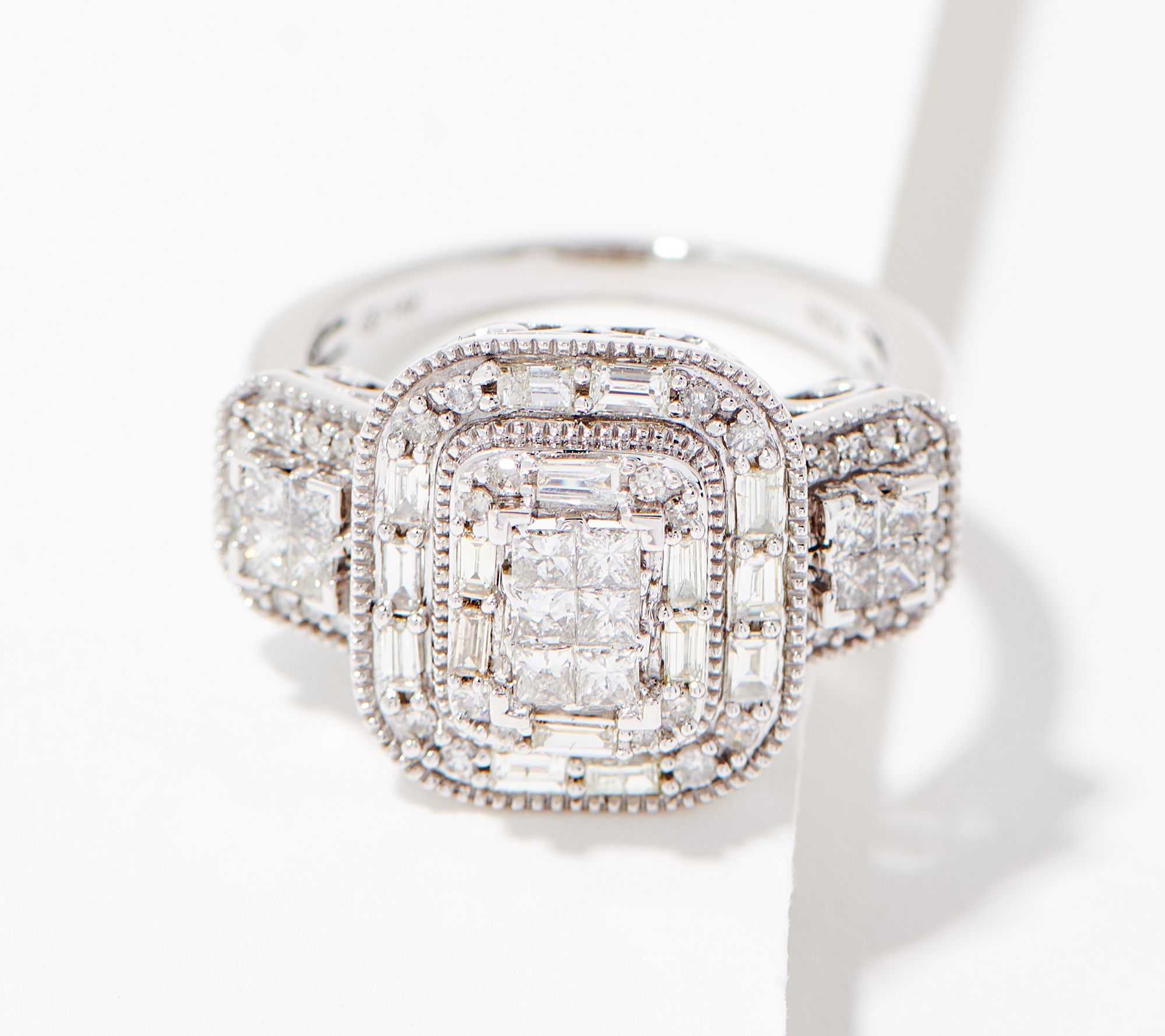 "As Is" Affinity Diamond Mixed Cut 1cttw Cluster Ring