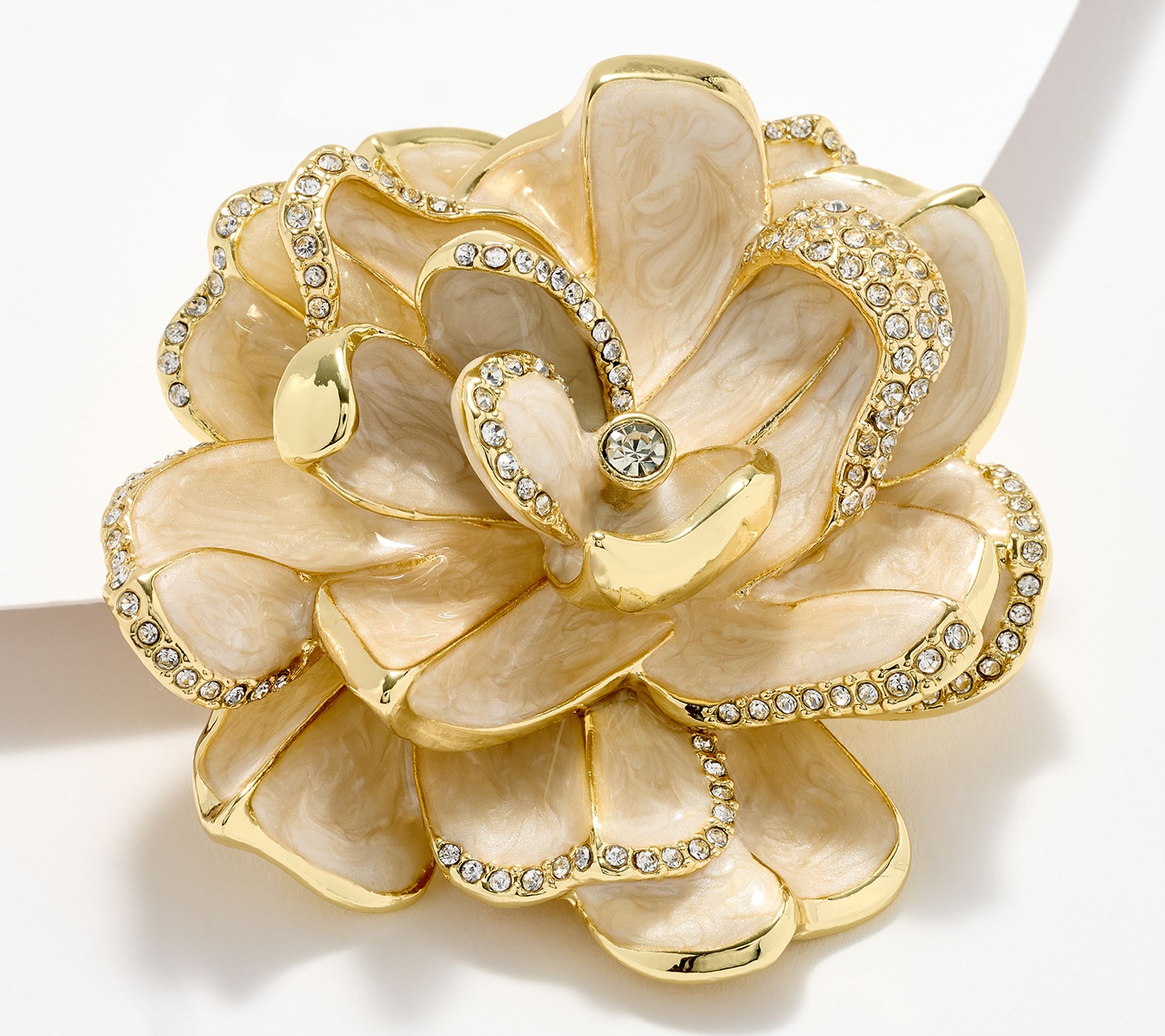 Joan Rivers Blooming Gardenia Flower Pin